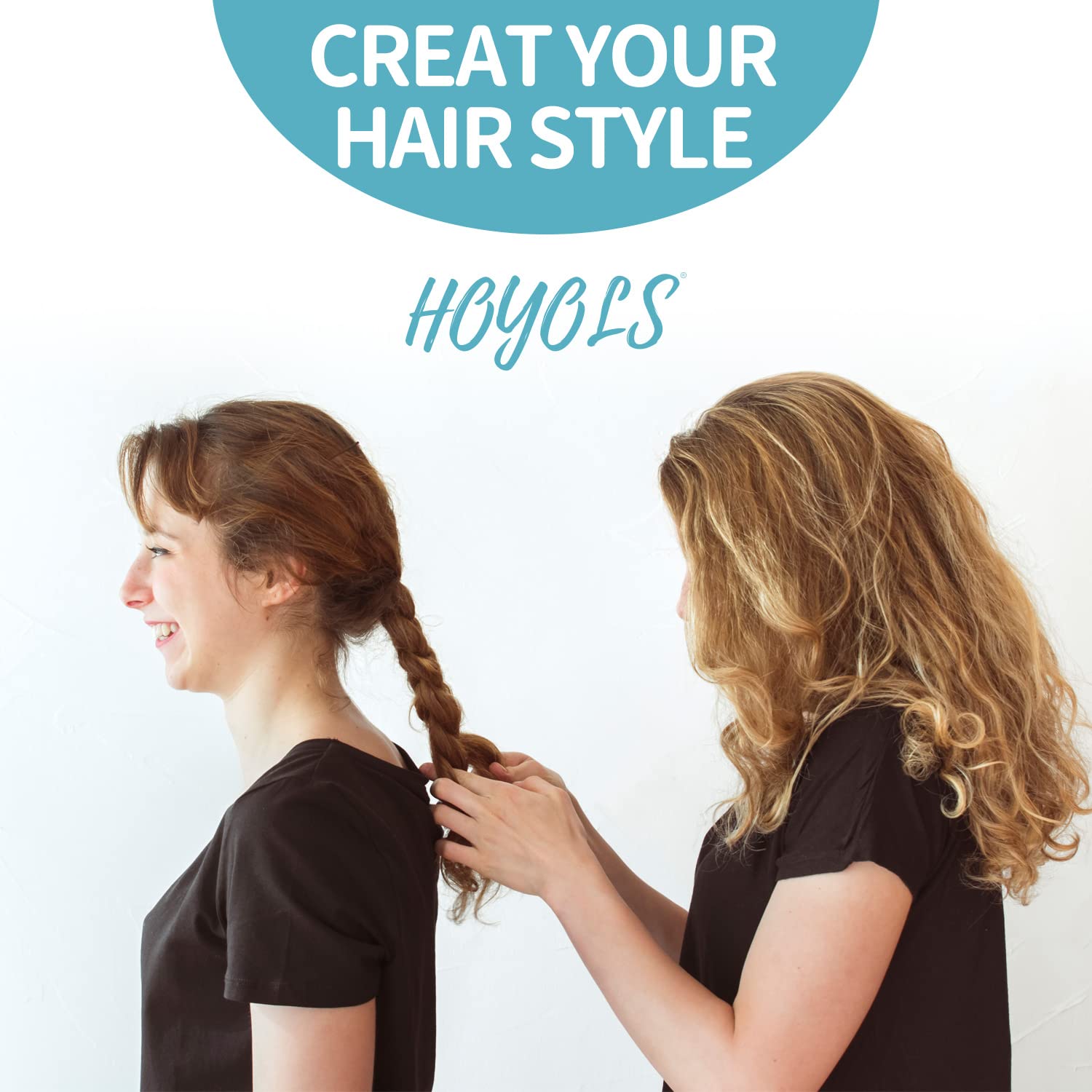 HOYOLS Brown Hair Ties Elastic Bands Small Rubber Bands for Girls Womens Hair No Damage Mini Stretchy Ponytail Holders Tiny Hair