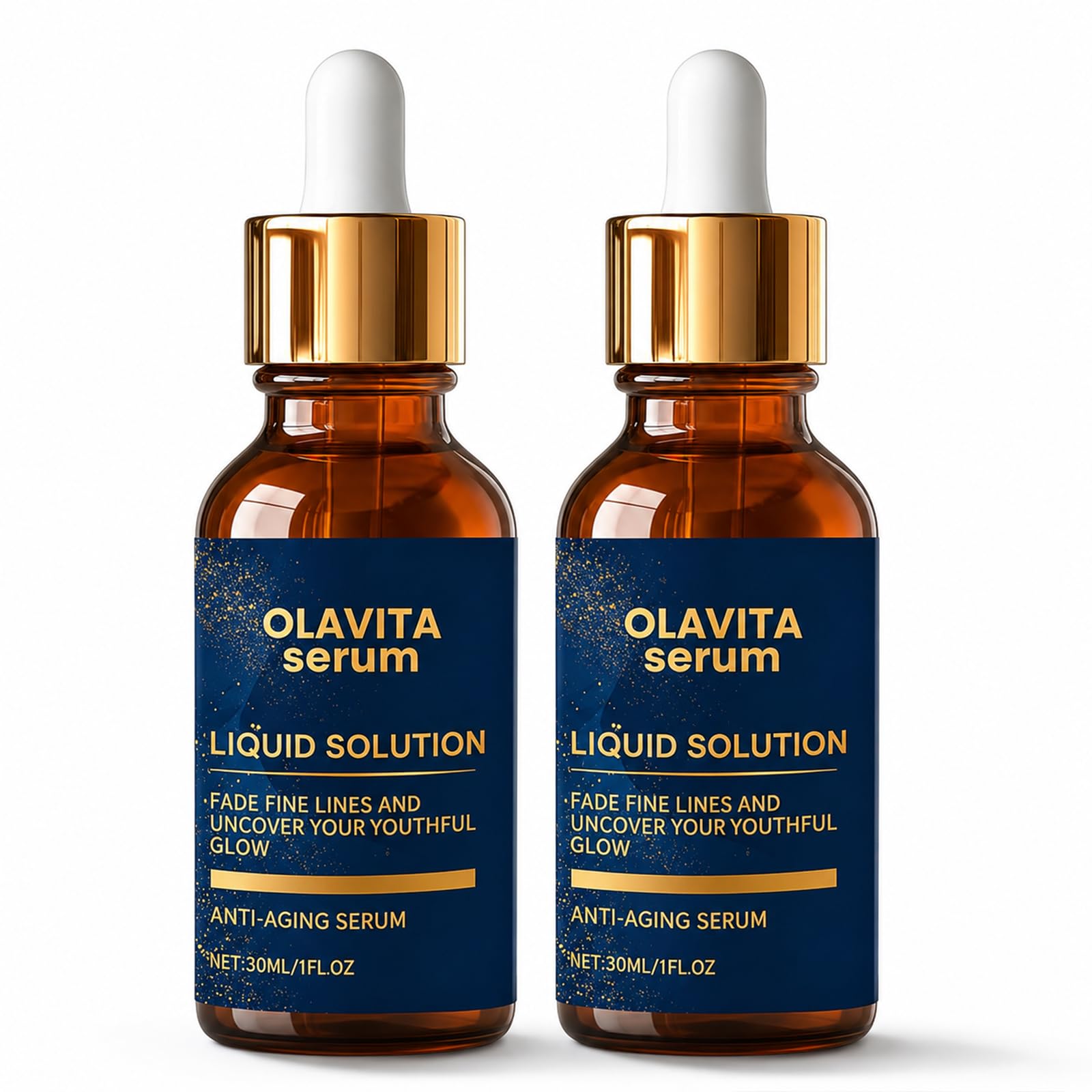 Olavita Liquid Solution Anti Aging Serum, Advanced Peptide Firming Serum, New Upgraded Vitamin C & E Serum, Boosts Skin Collagen