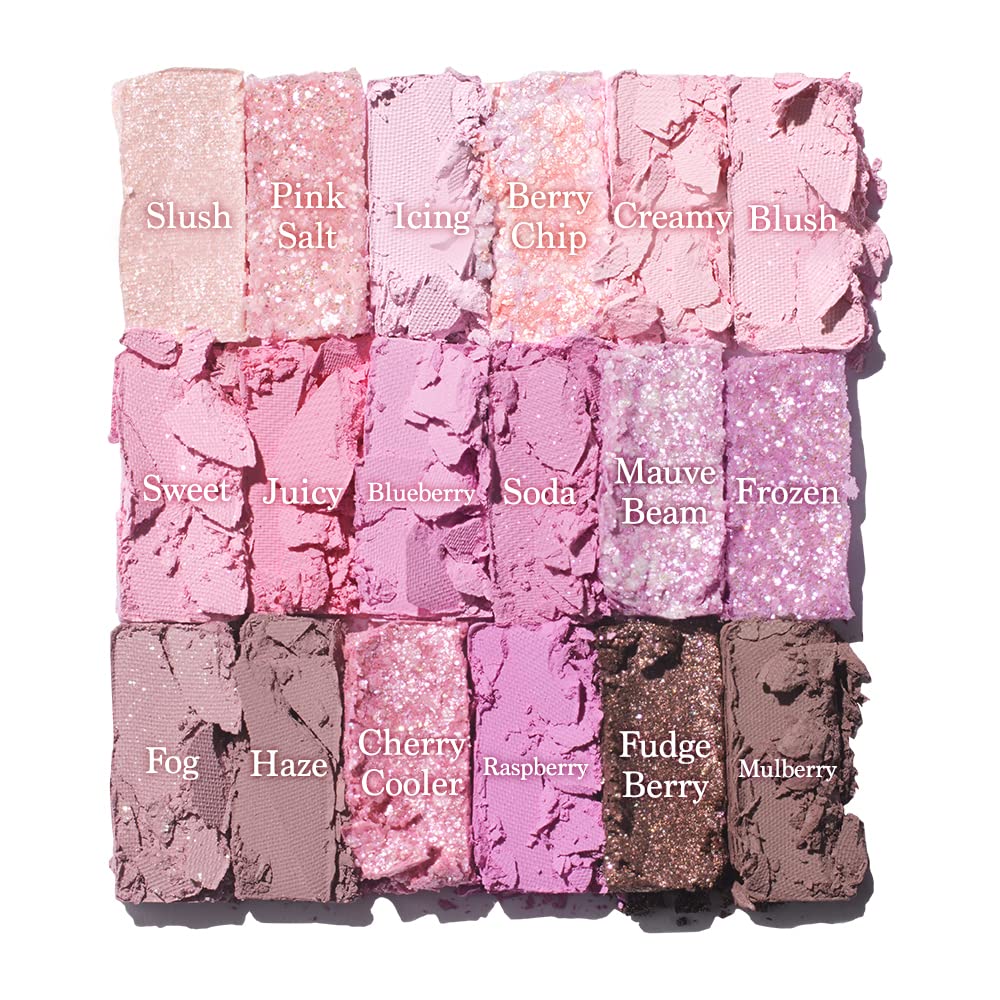 dasique Shadow Palette #18 Berry Smoothie l Vegan, Cruelty-Free l 18 Blendable Shades in Smooth Matte and Shimmer Finishes with