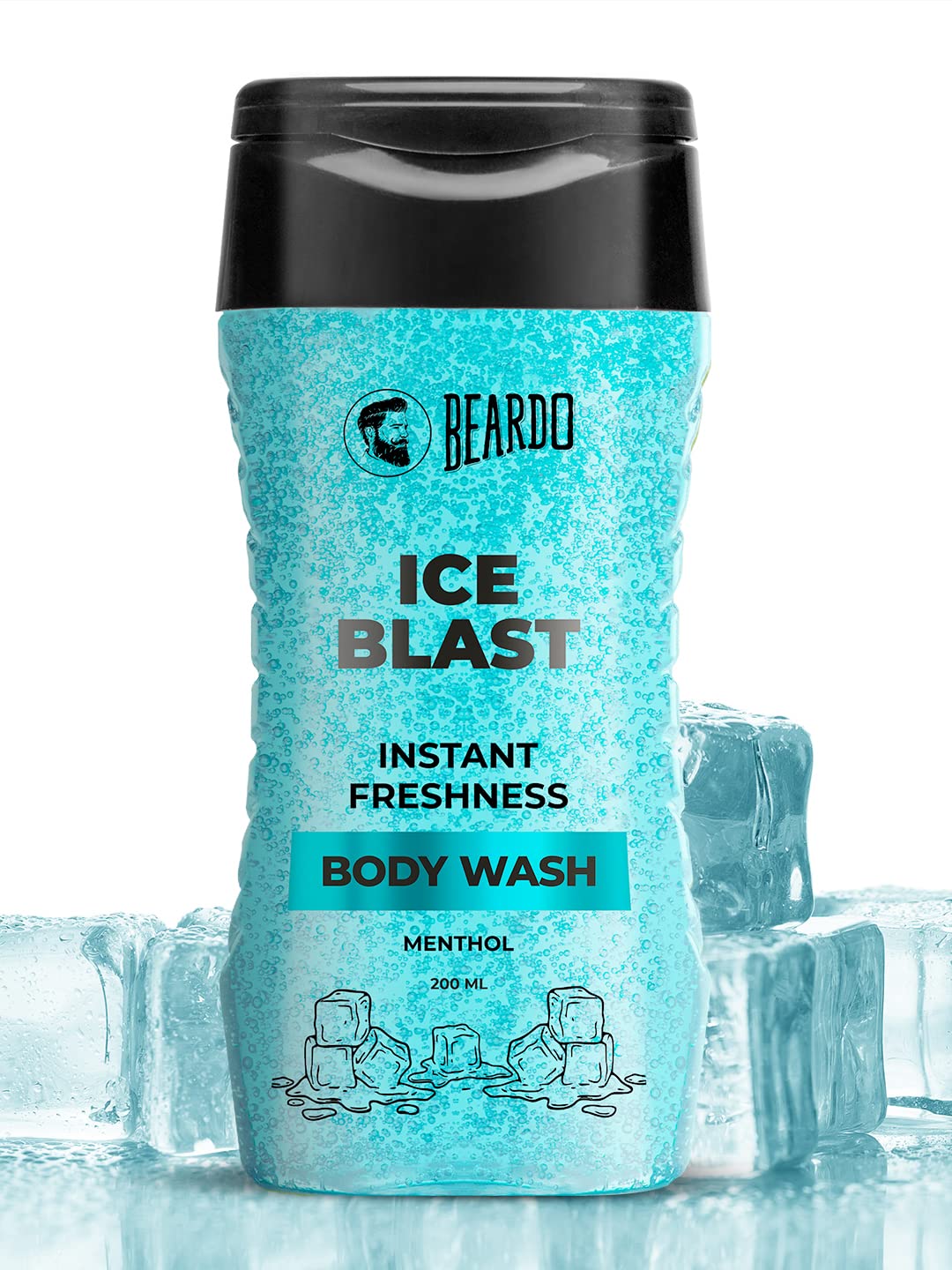 Beardo Ice Blast Body Wash For Men 200Ml | Refreshing Menthol Cooling Instant Icy Cool Freshness Body Wash | Shower Gel For Summ