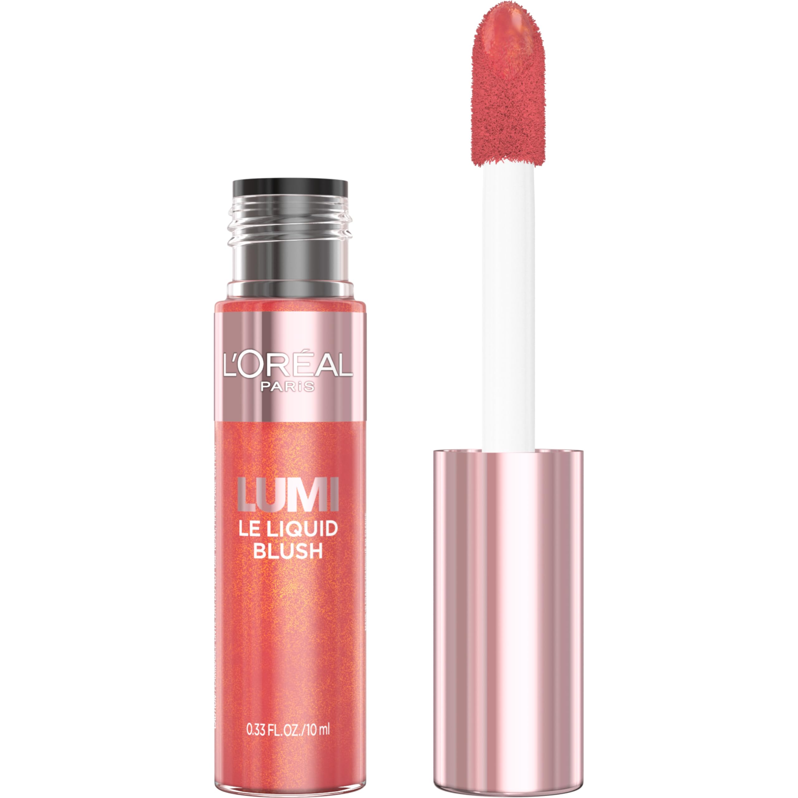 L'Oreal Paris True Match Lumi Le Liquid Blush, Intense Lightweight Blush Formula With Liquid Pigments, Glowy Gold Pink, 0.33 Fl 