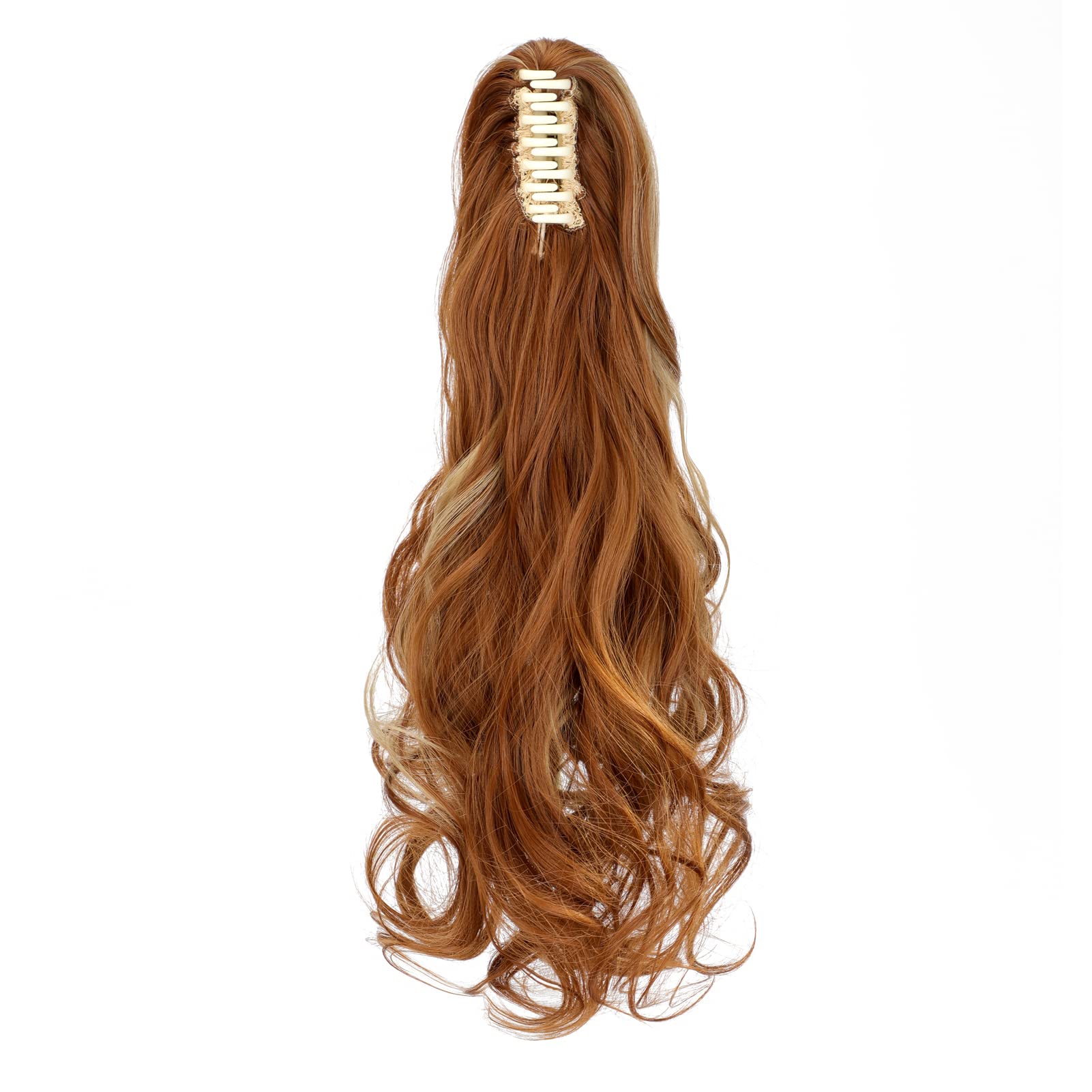 Mitrygreen Claw Clip Ponytail Extension 18'' Clip In Wavy Ponytail Hair Extensions Long Pony Tails For Women Extensions Light Au