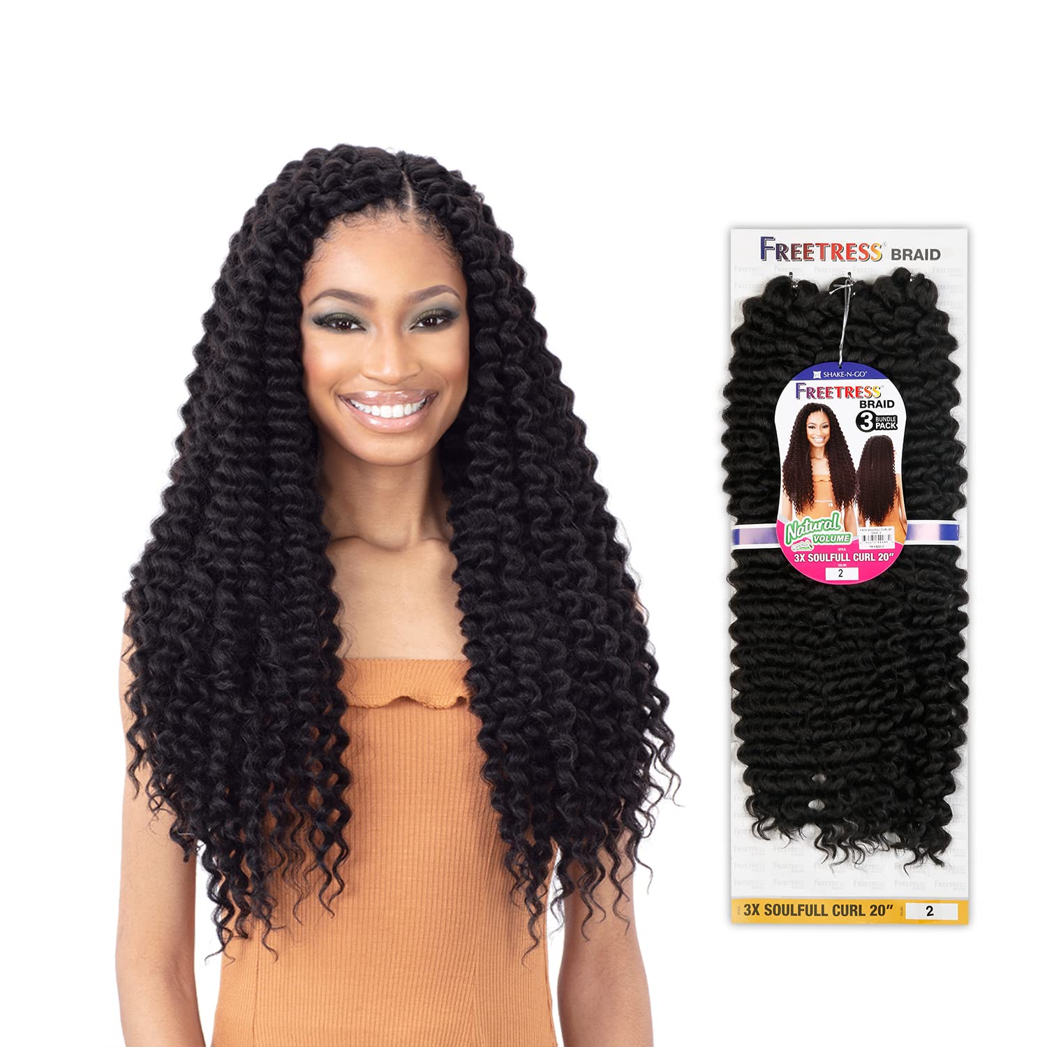 Freetress Crochet Braid - 3X Soulfull Curl 20'' (T530)