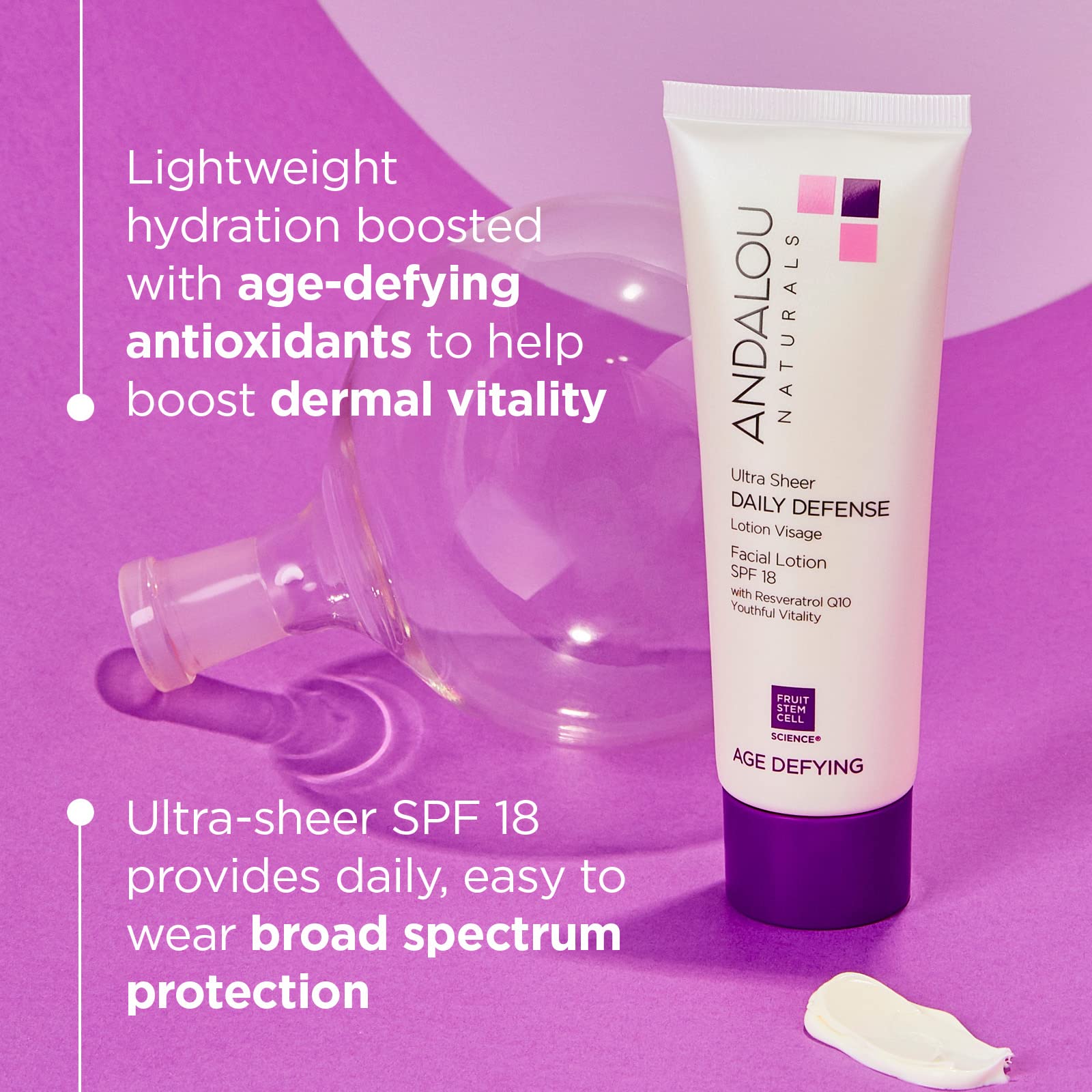 Andalou Naturals Face Lot Dly Def Spf 18 2.7 Fz