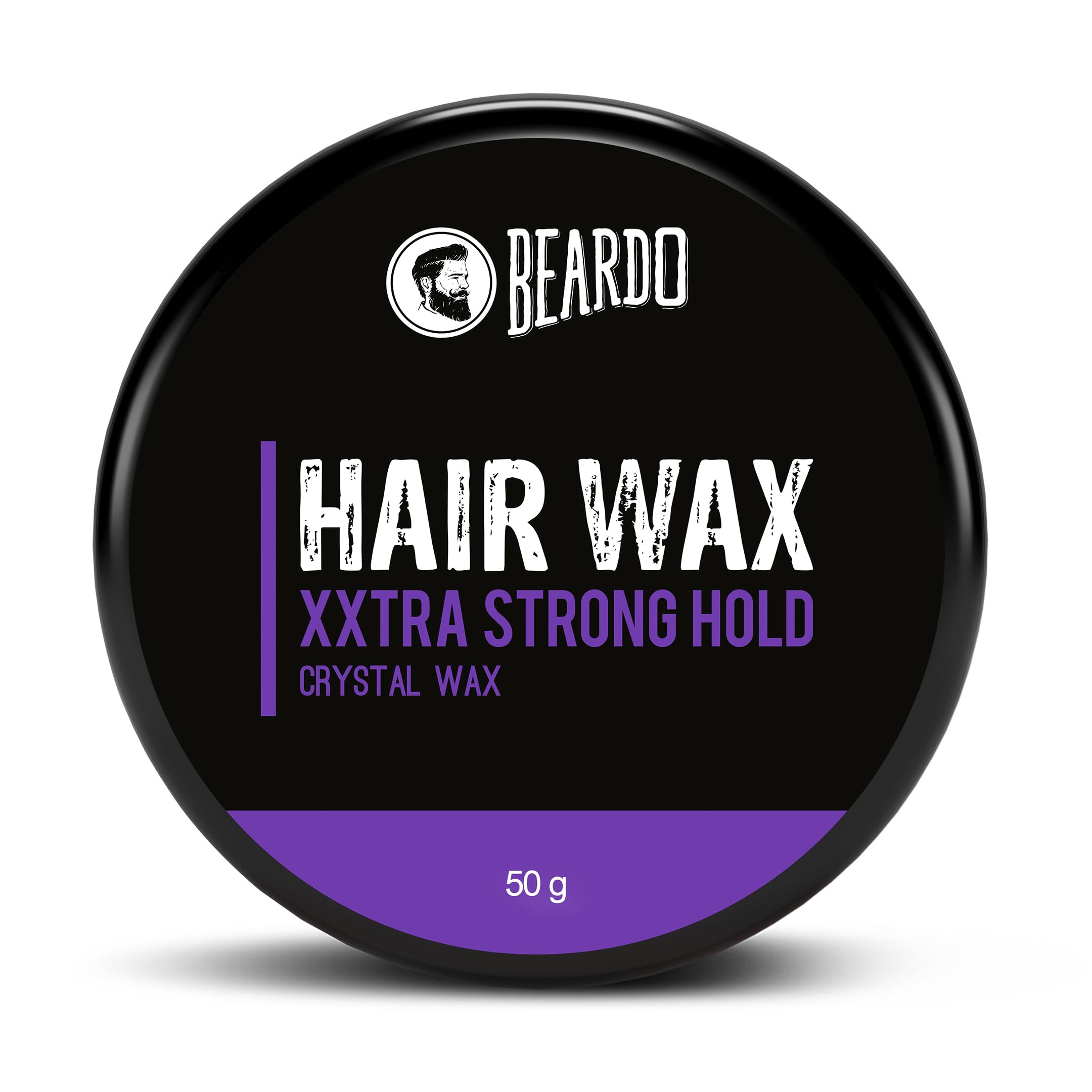 Beardo Xxtra Stronghold Hair Wax, 50 Gm | Crystal Hair Wax For Men | Hair Wax Men | Hair Styling Wax For Glossy Finish & Shine |