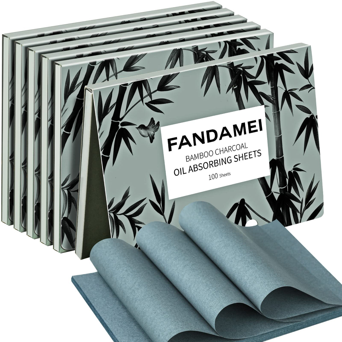 FANDAMEI 600 Counts Oil Blotting Sheets For Face, Oil Blotting Papers For Face, Blotting Paper for Oily Skin, Oil Control Film, 