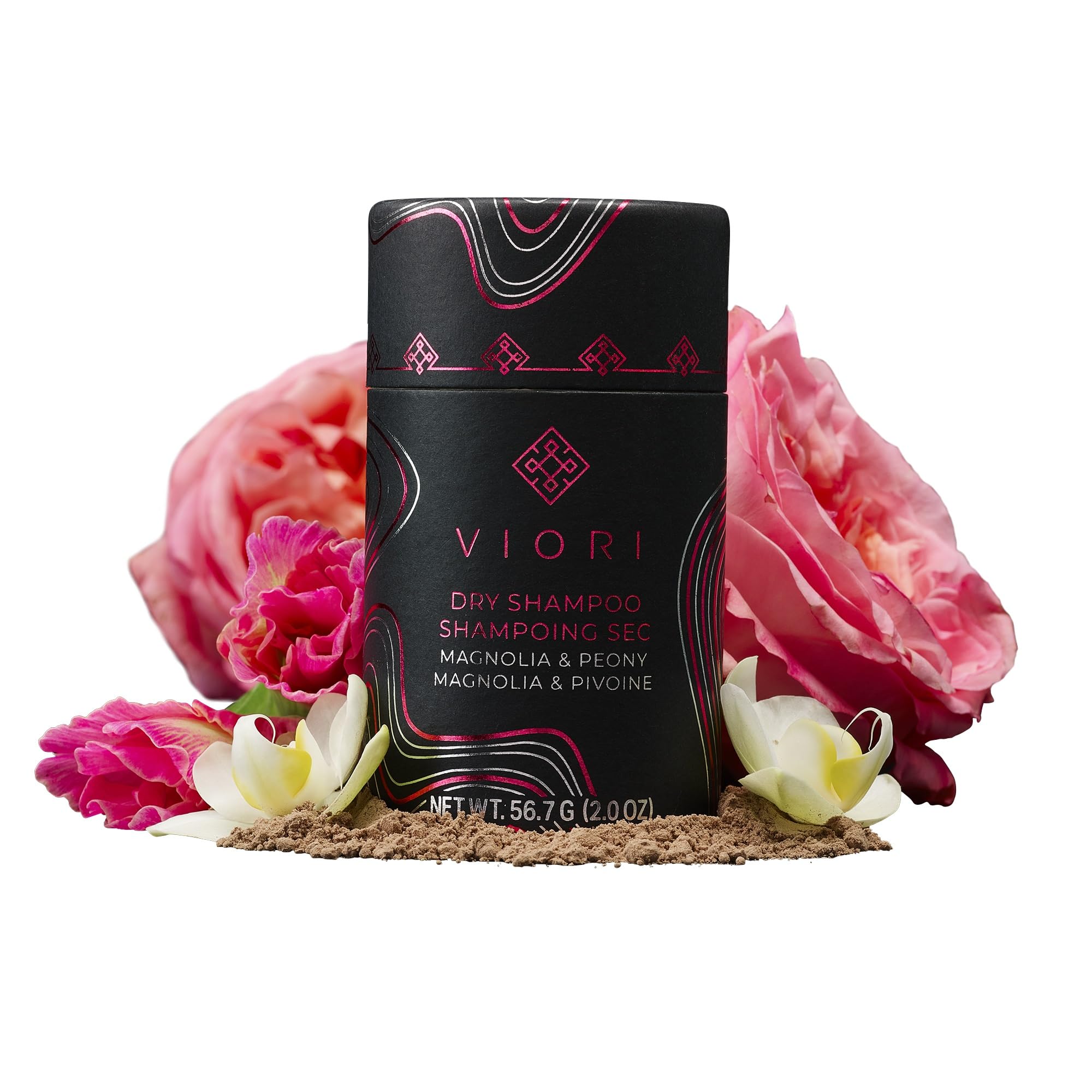 Viori Dry Shampoo Powder, Magnolia and Peony - Fast-Absorbing - Volumizing Shampoo - Dry Shampoo for Oily Hair - Neutralizes Odo