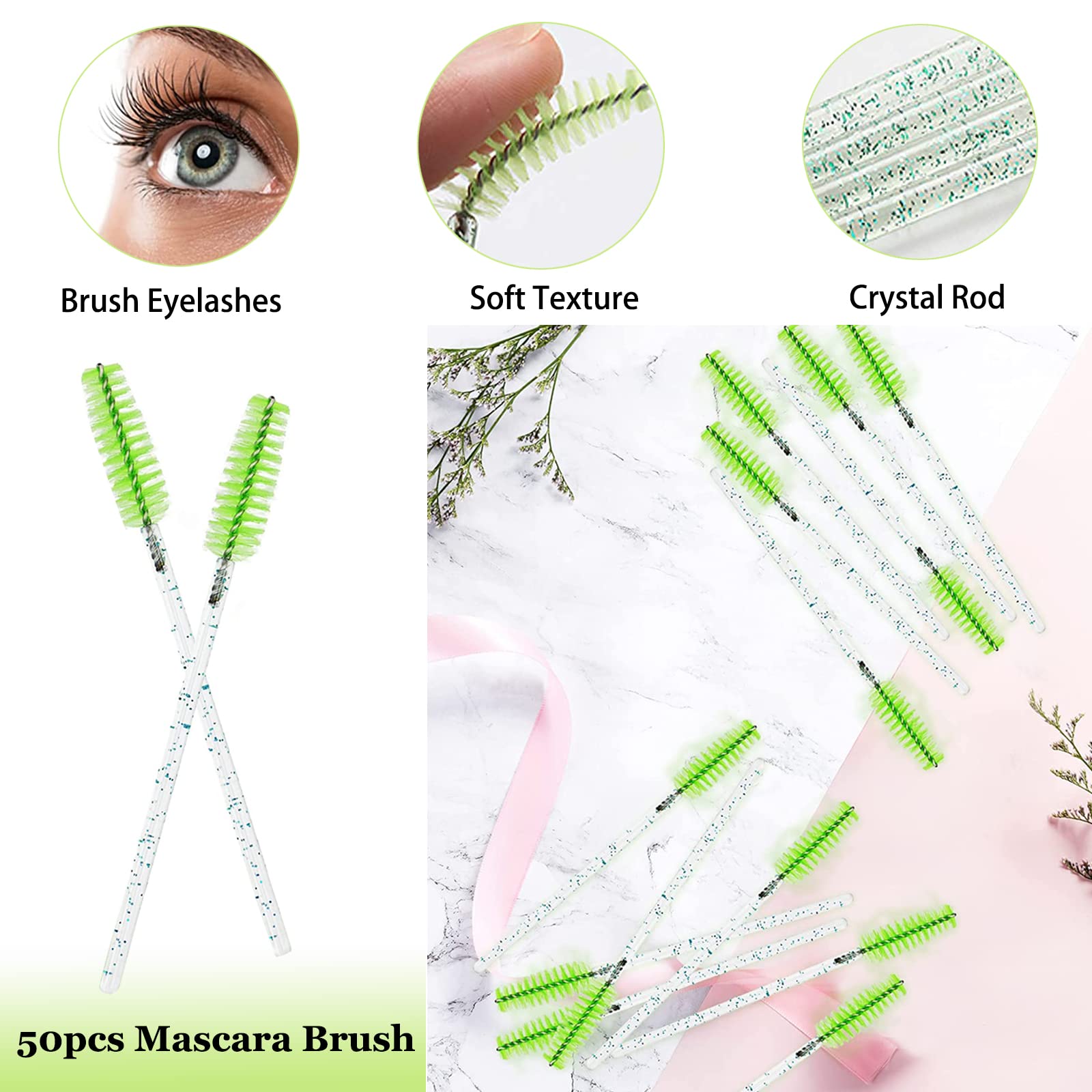 Aremod Eyelash Extension Supplies With Usb Mini Lash Dryer 50 Lash Shampoo Brush 1 Nose Blackhead Facial Cleaning Brush 1 Plasti