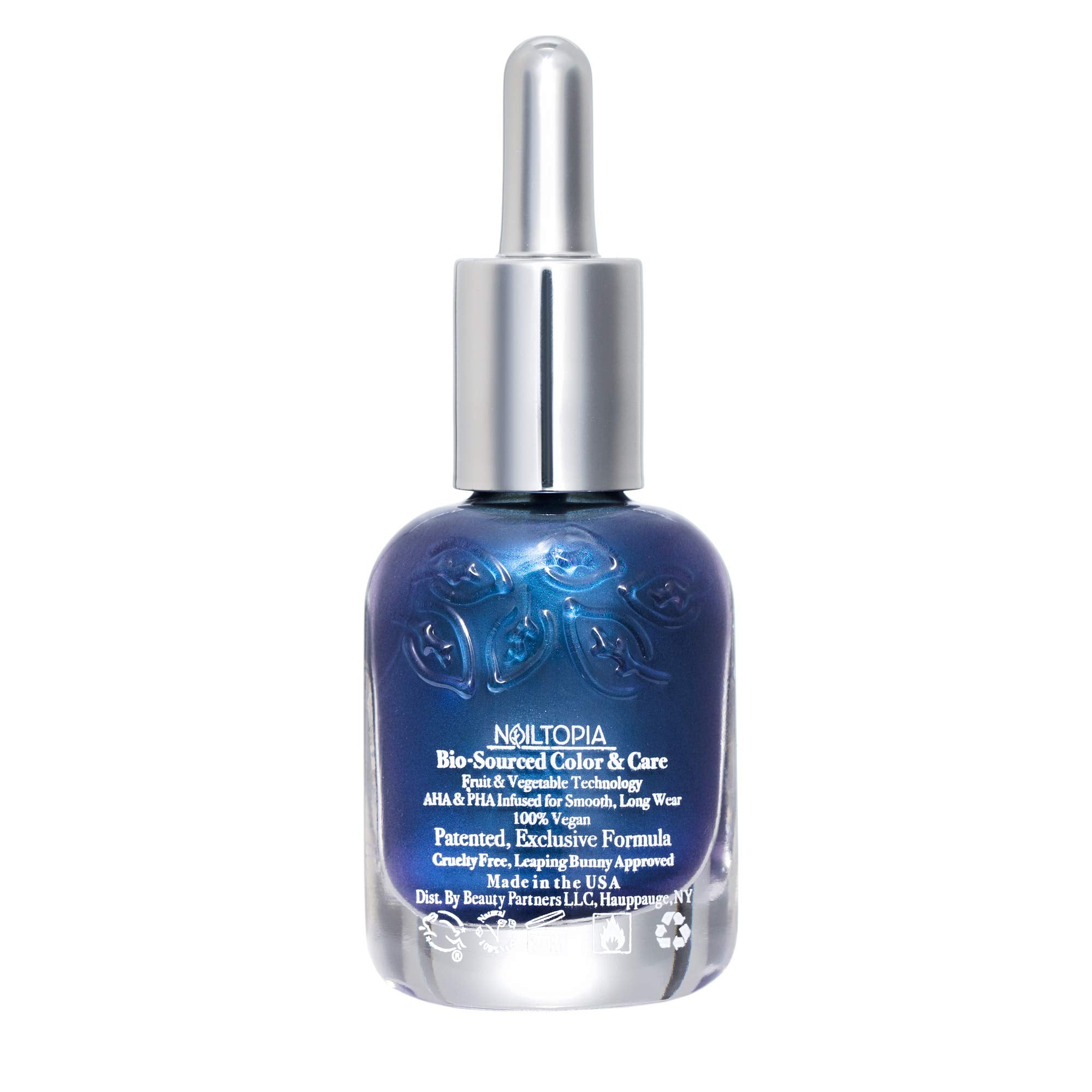 Nailtopia - Plant-Based Chip Free Nail Lacquer - Non Toxic, Bio-Sourced, Long-Lasting, Strengthening Polish - Ride The Wave (Roy