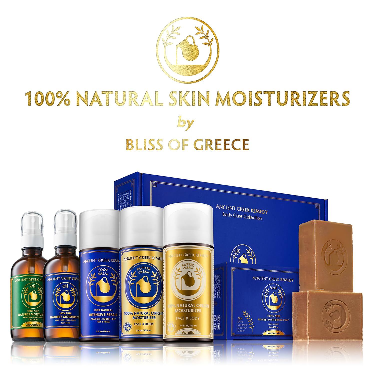 Organic Anti Aging Face and Body Butter Cream for Dry Skin, Hair, Hands, Cuticle, Nails. Made of Almond, Olive, Jojoba Vitamin E
