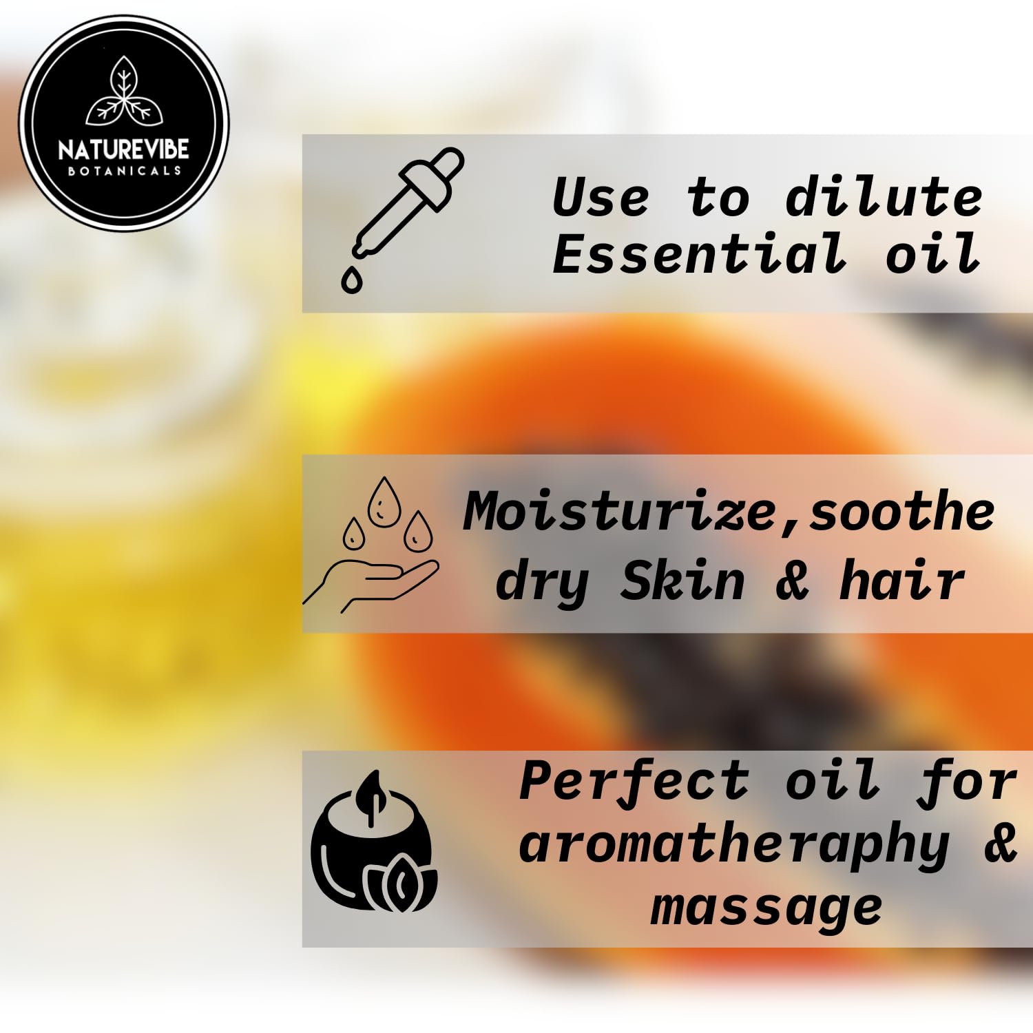 Naturevibe Botanicals Papaya Seed Oil 32 Ounces | 100% Pure And Natural | Great For Skin Care And Hair Care