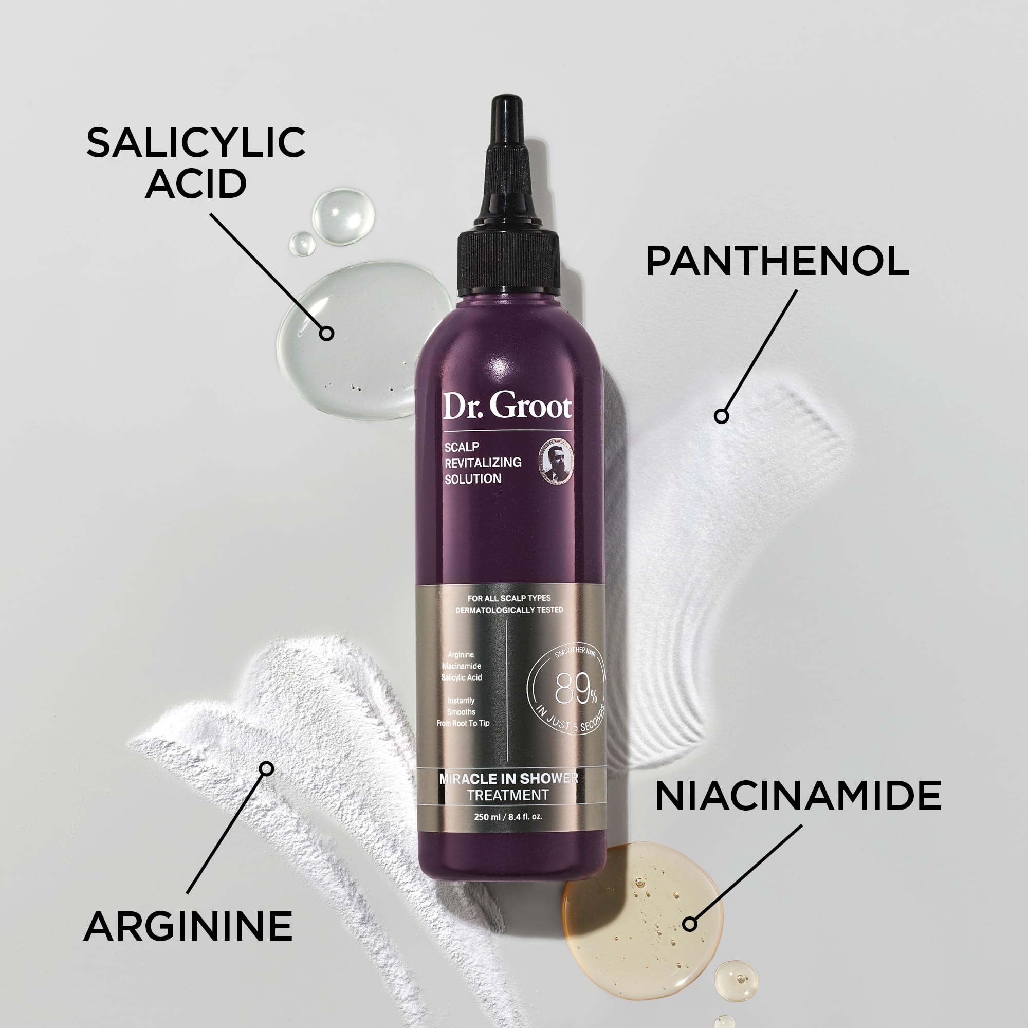 Dr. Groot Miracle In Shower Treatment, 5 Seconds To Smooth Hair, Rosemary Oil For Healthier-Looking Hair, Hair Rinse, Moisturizi