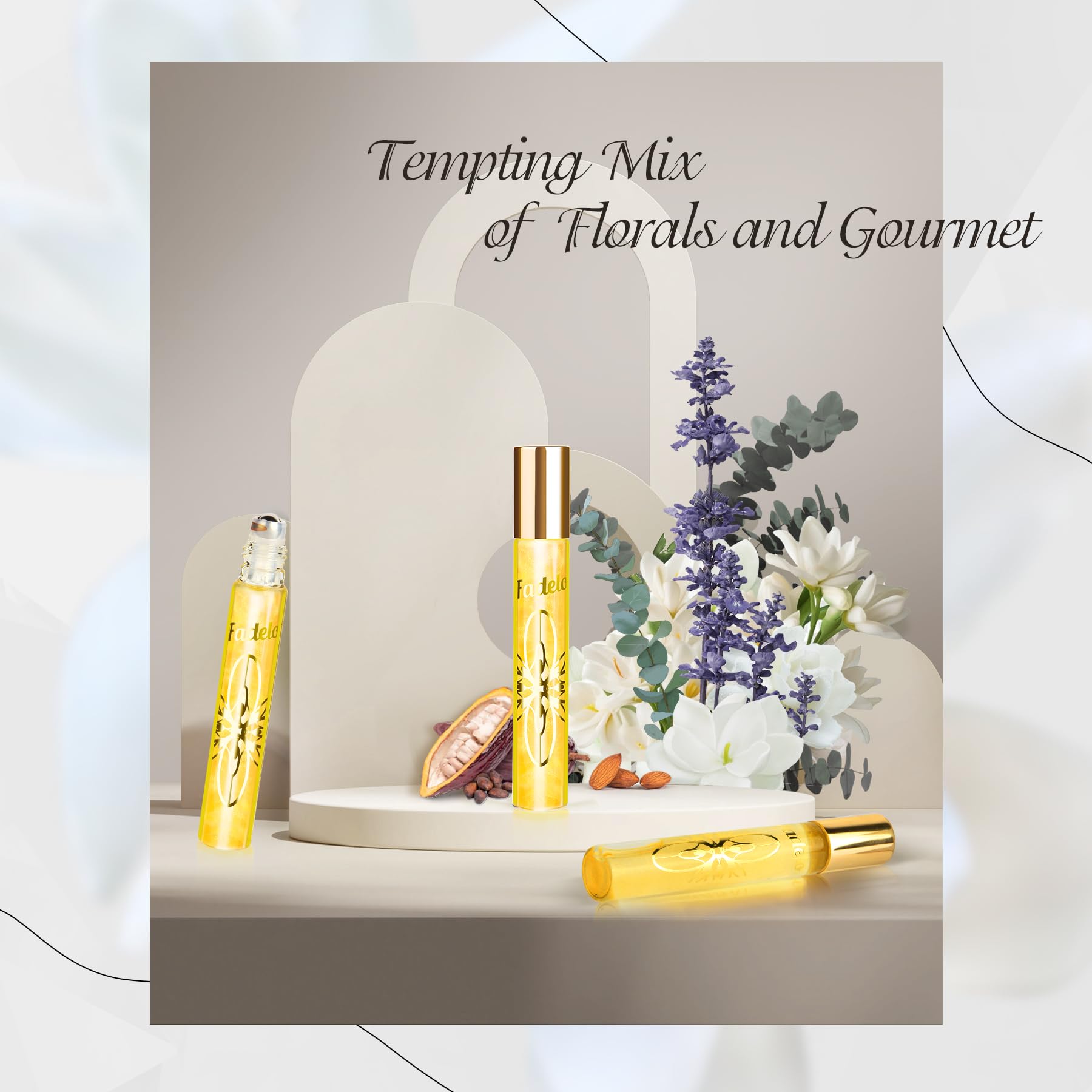 Fadelo Women Pheromone Infused Essential Oil Perfume Cologne,The Roll-On Original Long-lasting Perfume Fragrance-TSA Ready 0.35