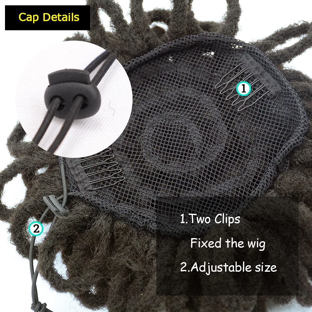 Kgbfass Afro Puff Drawstring Ponytail Dreadlock Bun Synthetic Goddess Faux Locs Braids High Puffs Bun Clip In Chignon Scrunchies