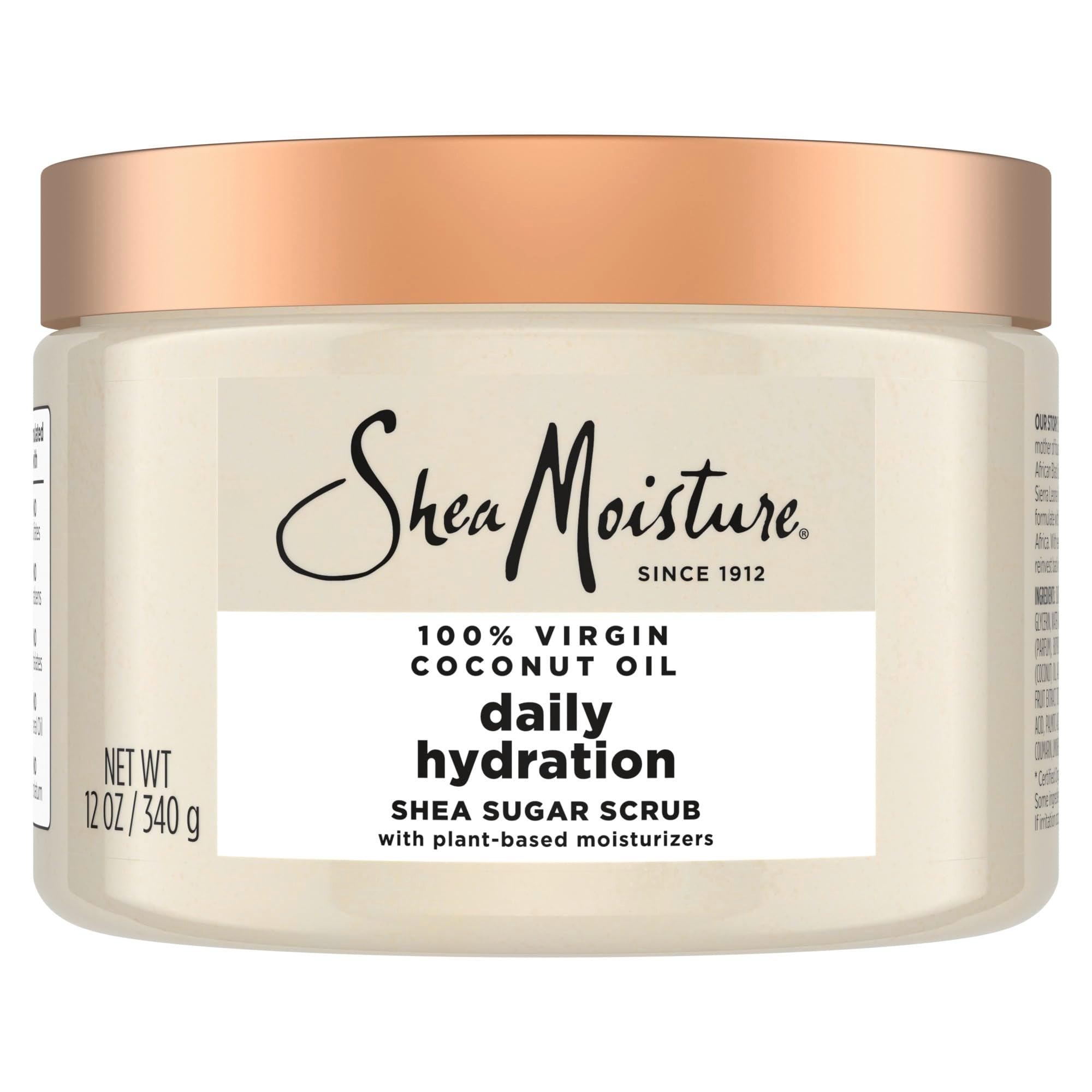 SheaMoisture Shea Sugar Body Scrub For Nourish And Replenish Skin Virgin Coconut Oil Daily Hydrating Body Scrub With 24h Shea Mo