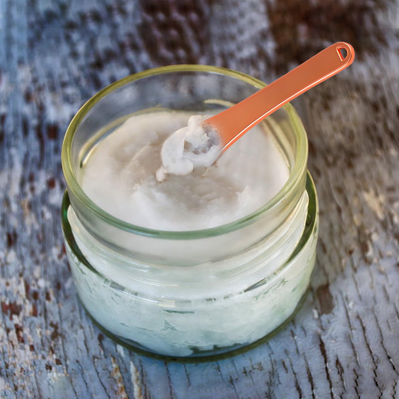 Tekson 6 Pieces Metal Cosmetic Skincare Spatula, Mini Mask Facial Reusable Scoop, Makeup Beauty Spoons For Cream, Lotions, Moist