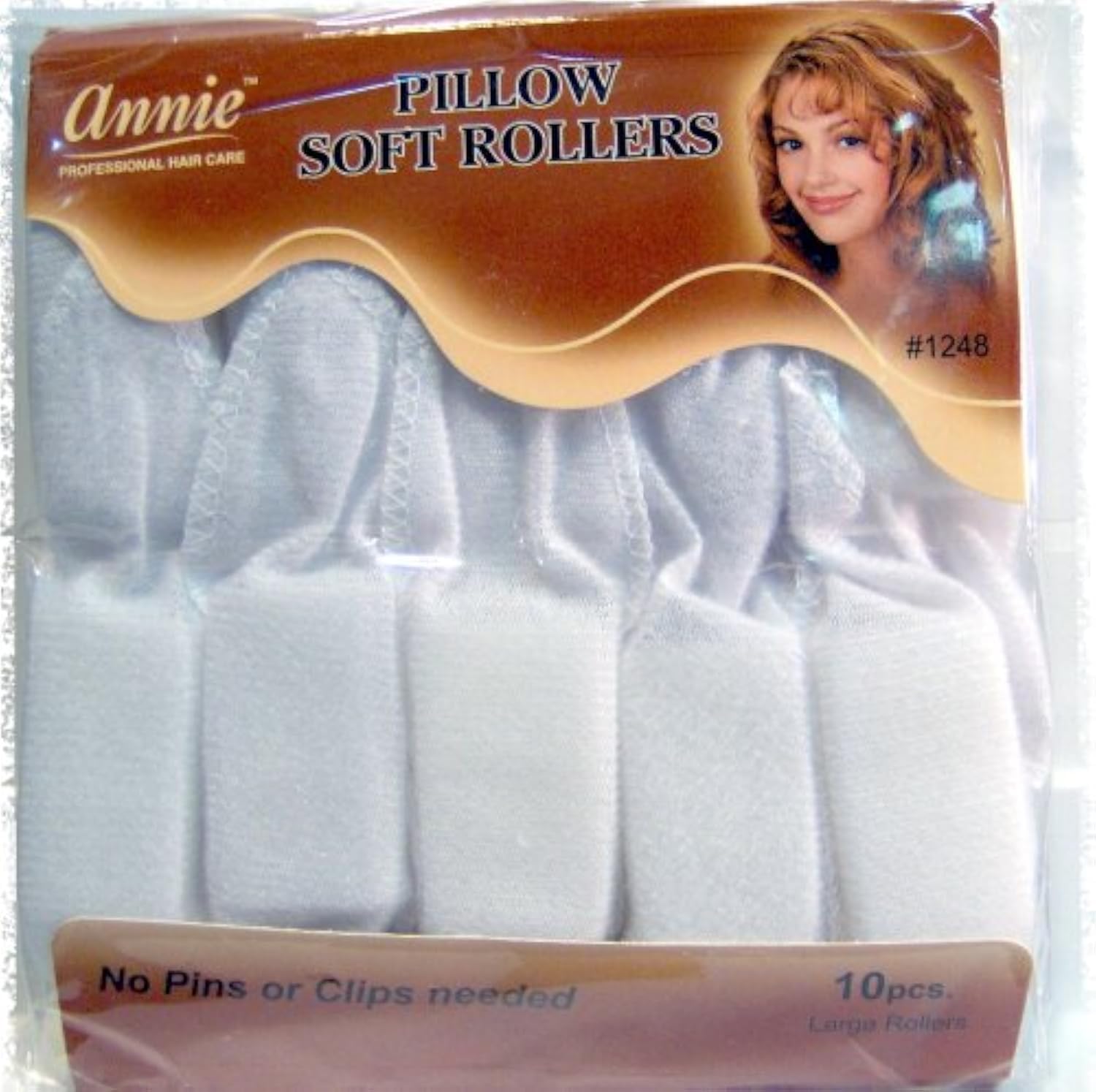 Annie Soft Pillow Rollers White #1248