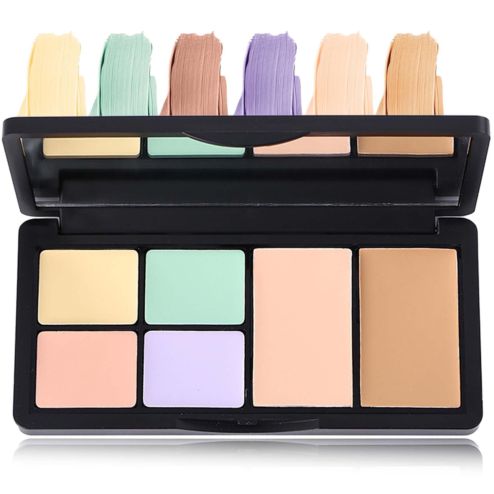 Color Correcting Concealer Palette,Concealer Contour Palette Long Lasting Makeup Cream Contour Palette,Contouring Foundation Hig