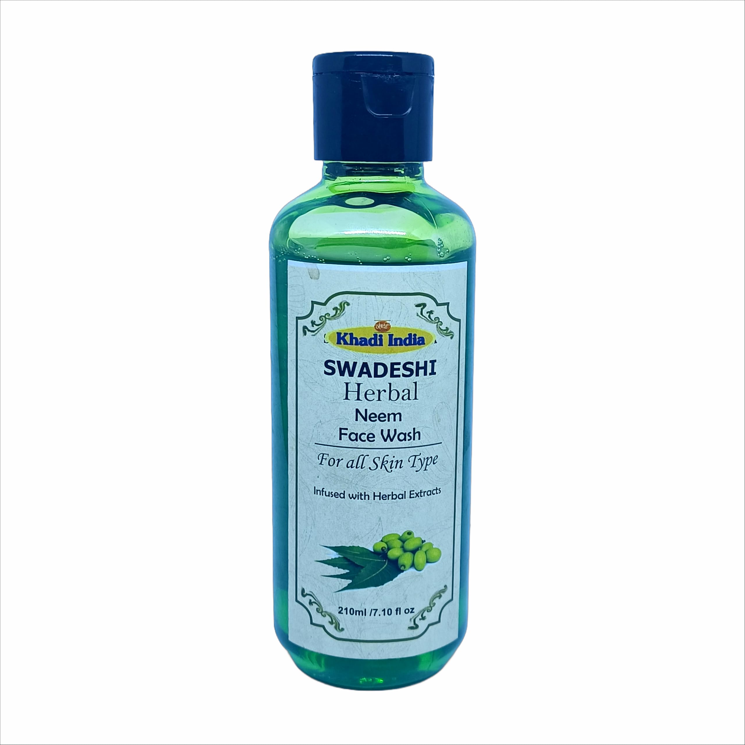 Khadi Natural 100% Herbal Neem Face Wash  AntiAcne & Purifying Cleanser, Fights Pimples & Bacteria, Sulfate & Paraben Free  2