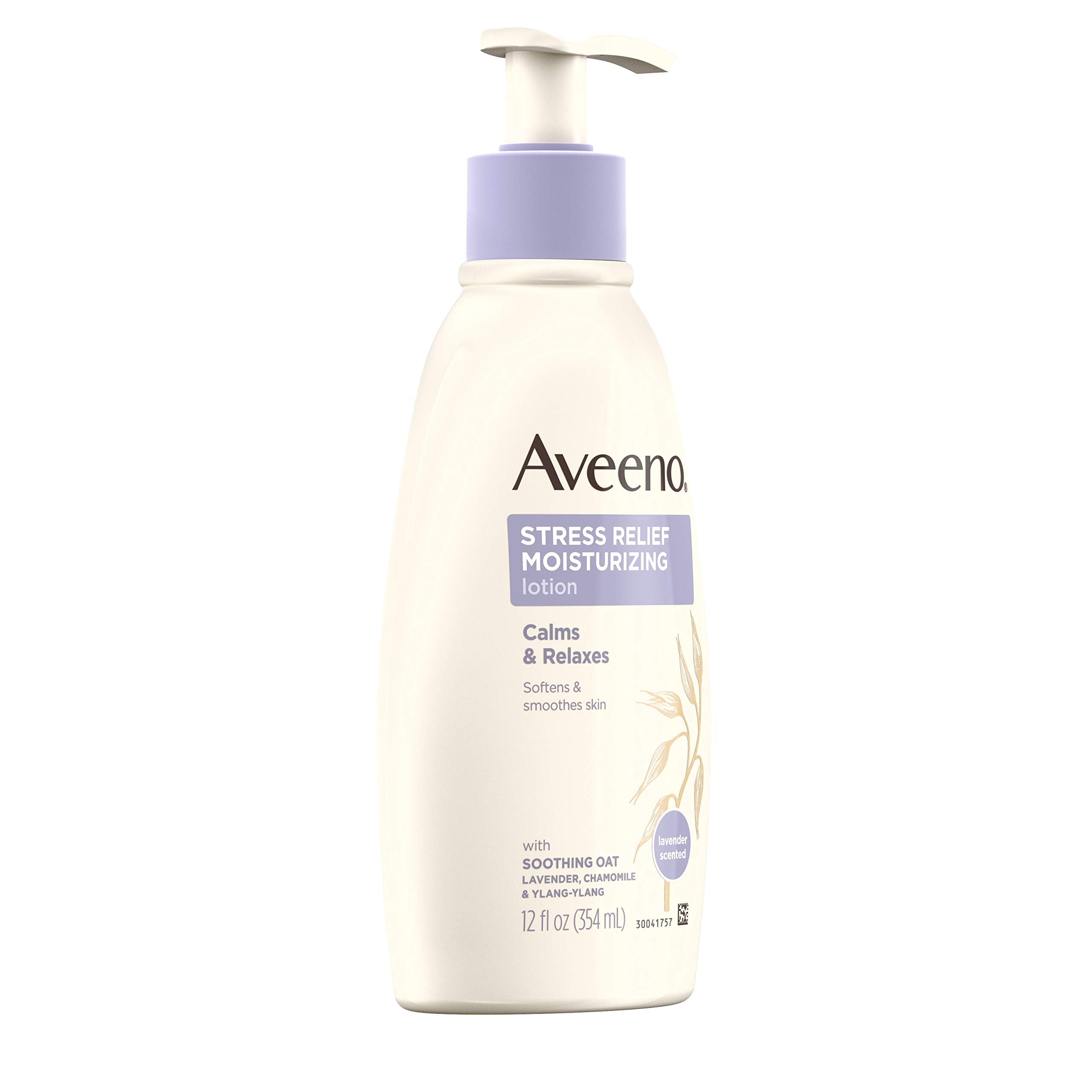Aveeno Stress Relief Moisturizing Lotion, 12 Fl. Oz (Pack Of 4)