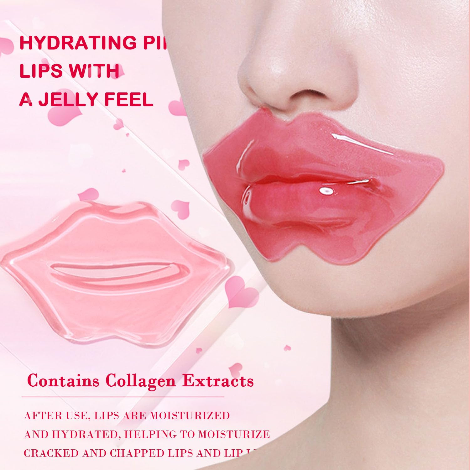 Sulily 30 Pairs Lip Masks & 24K Gold Gel Eye Masks,Crystal Collagen Eye Patches For Puffy Eyes,Moisturizing& Reducing Fine Lines