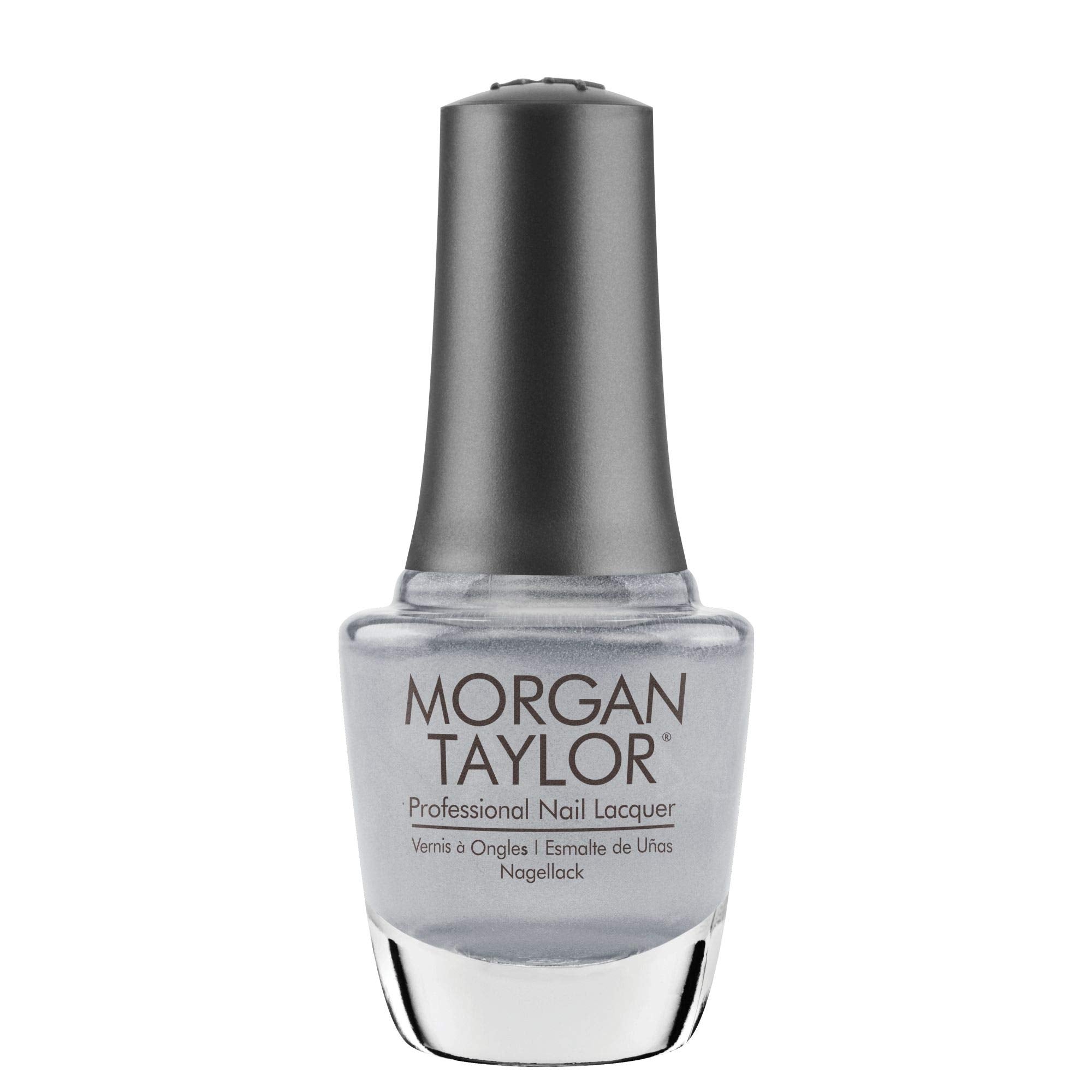 Morgan Taylor Nail Lacquer (Could Have Foiled Me) Silver Nail Polish, Finger Nail Polish, Long Lasting Nail Polish, Sparkle Nail
