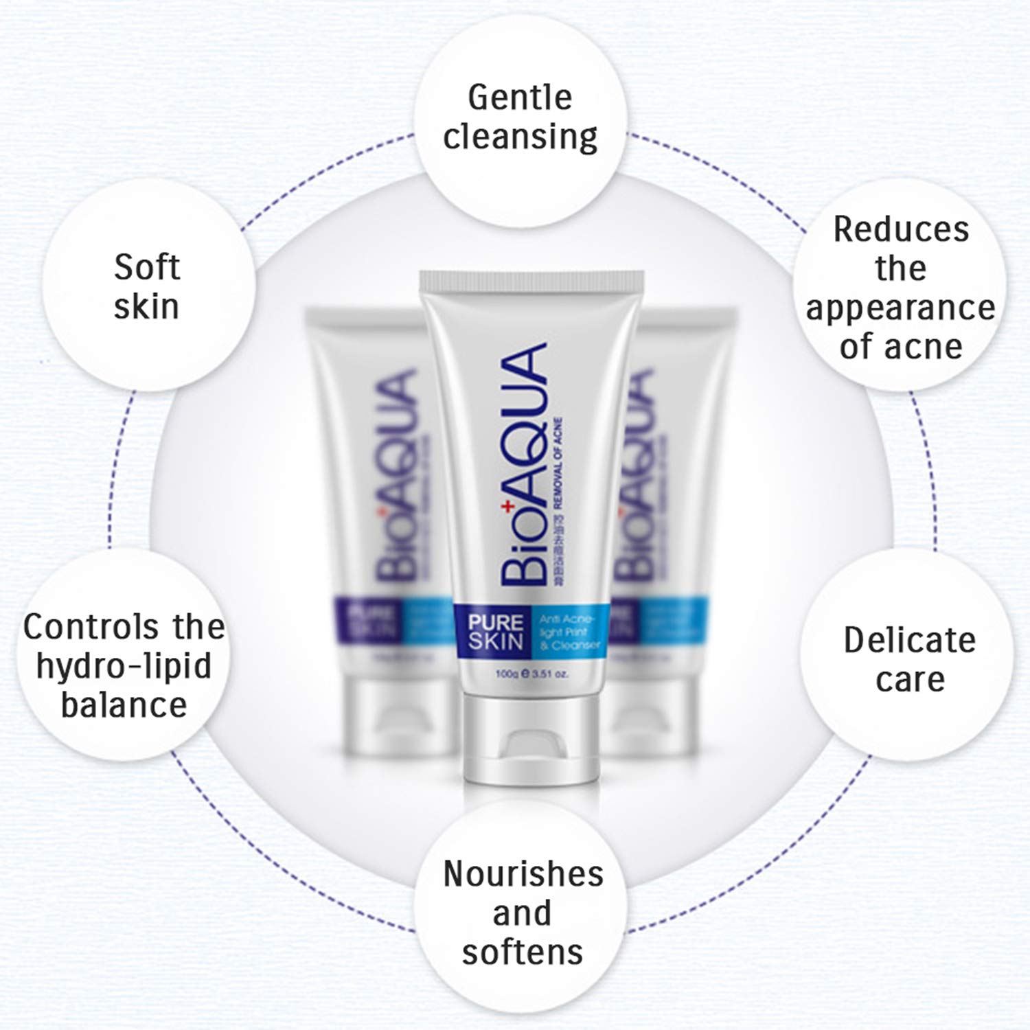 Bioaqua Face Skin Care Acne Anti-Wrinkle Removal Cream Spots Scar Blemish Marks 100G