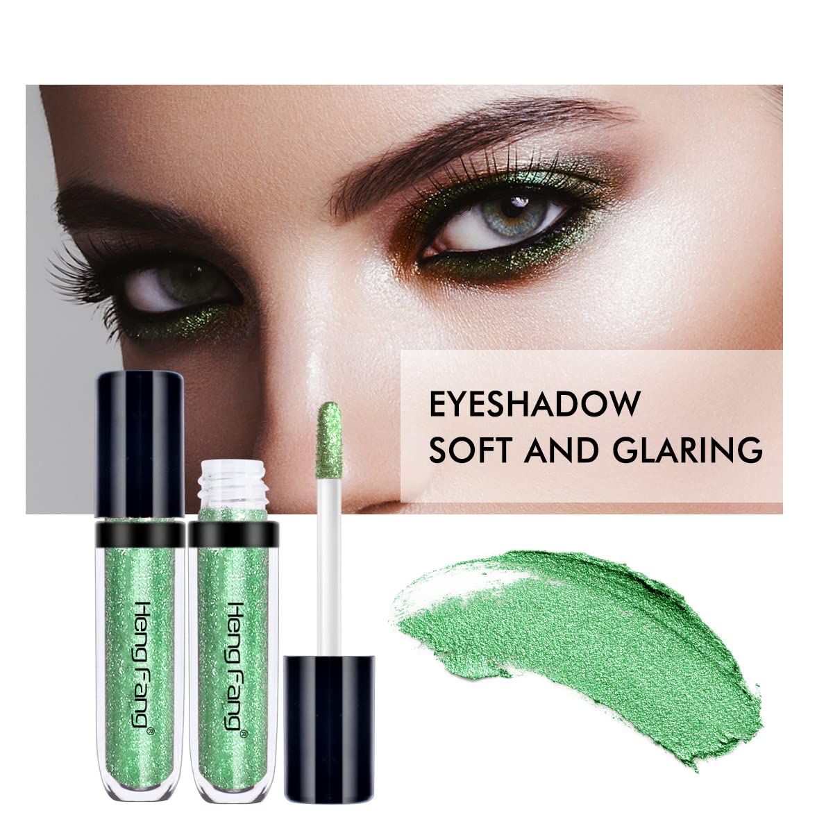 Lamuseland Glitter Liquid Eyeshadow, 6 Colors/Set Shimmer Metallic Shiny High Pigmented Eyeshadow Pencil Set, Long Lasting Water