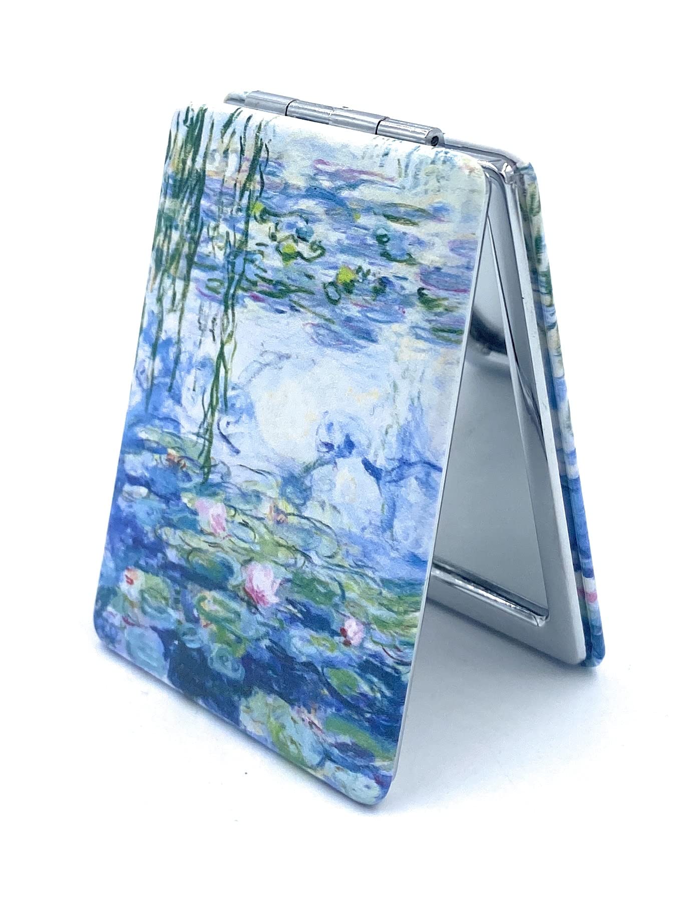Aeisage Small Hand Mirror Rectangular Compact Magnifying Mirror Mini Pocket Mirror Purse Mirror Compact Travel Mirror Water Lili