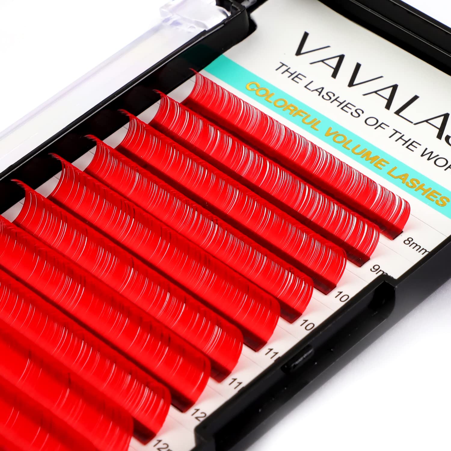 Colored Lash Extensions 0.07Mm Dd Curl Red Individual Volume Lashes Extensions 13-20 Mix Length Color Eyelash Extensions For Sal