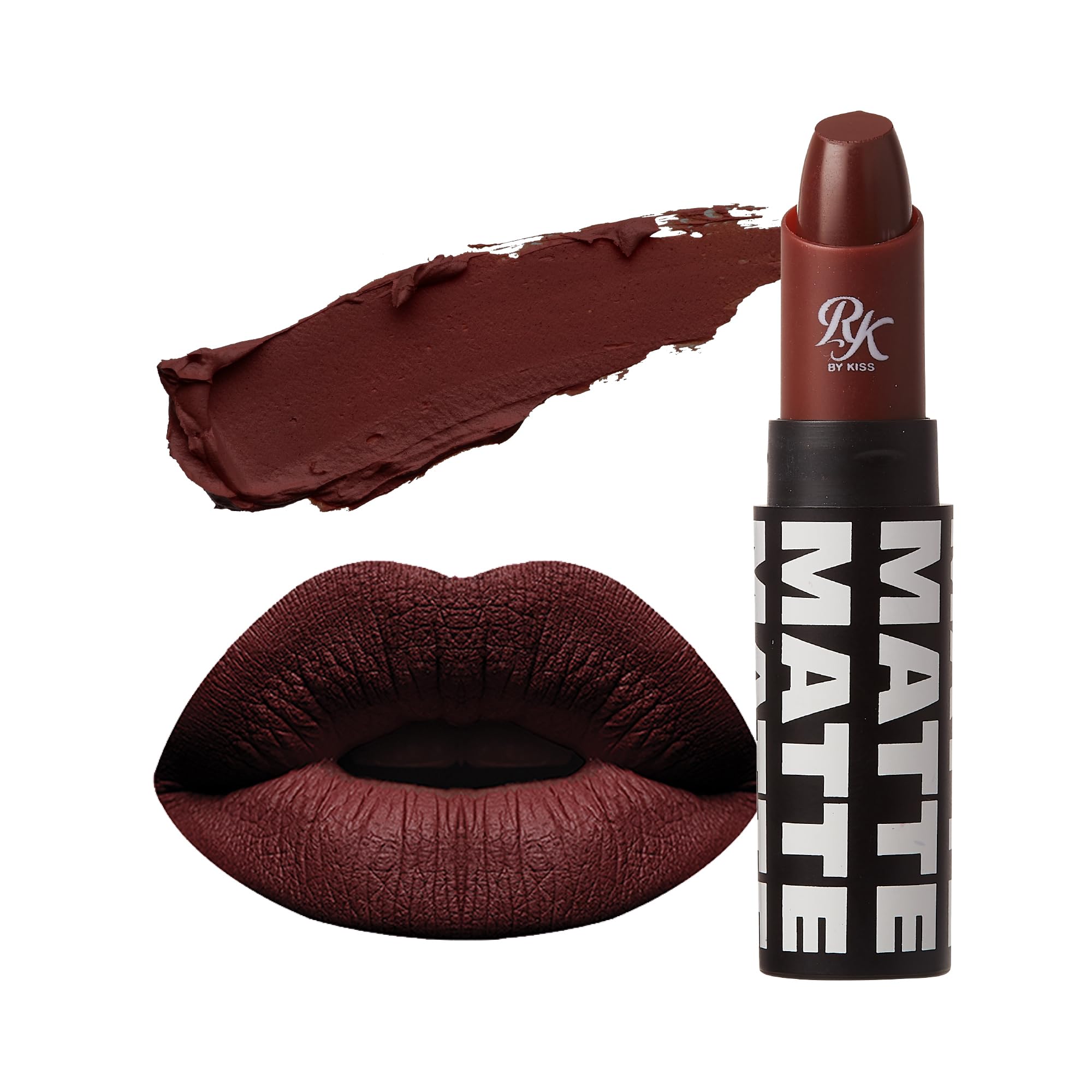Ruby Kisses Lipstick, Matte Finish, Long-Lasting, Highly Pigmented, Smooth Apply, Full Coverage Lip Color Makeup (Heart Beat)