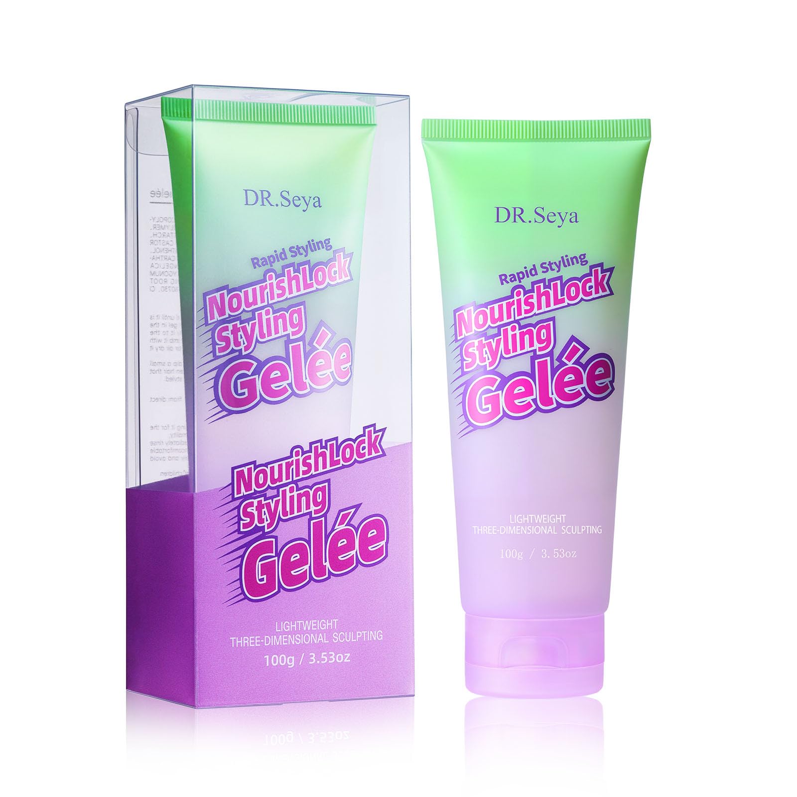 DR.Seya Hair Gel  Styling Gel for Sculpting & Shaping, Hair Gel with Botanical Extracts, Radiant Shine, No Stickiness Vegan for