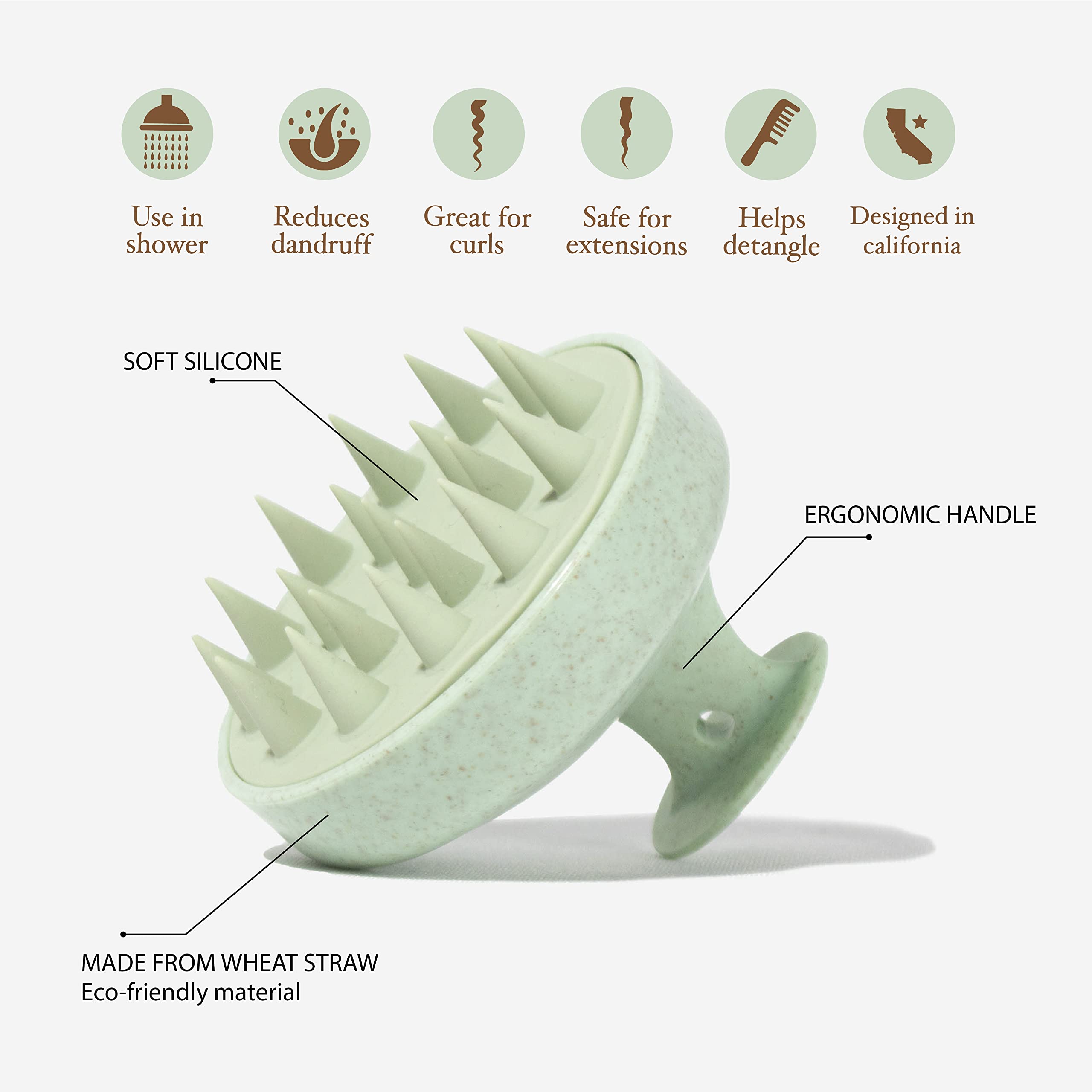 Tada Beauty Scalp Massager Hair Shampoo Brush Shower Scalp Scrubber L Hair Scalp Scrubber Head Massager For Stress Relax Hair Gr