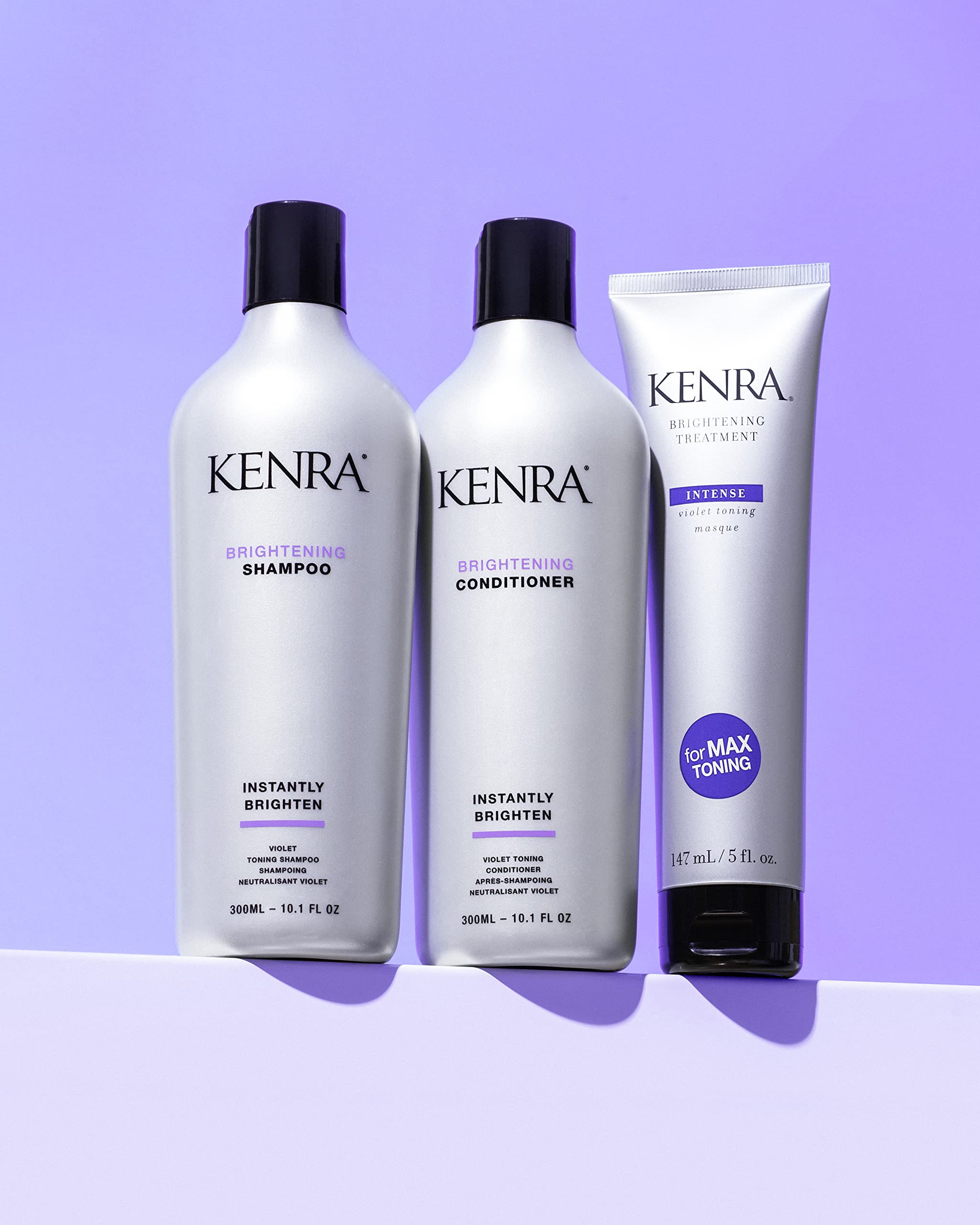 Kenra Brightening Conditioner | Eliminates Brassy Tones | Purple/Violet Conditioner For Blondes, Grays, Brunettes & All Hair Typ