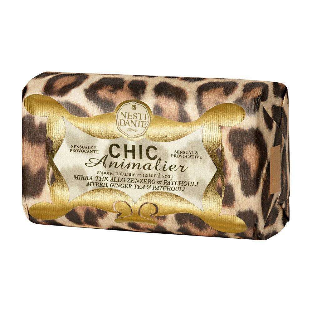 Nesti Dante Chic Animalier Natural Soap - Myrrh, Ginger Tea & Patchouli 250G/8.8Oz