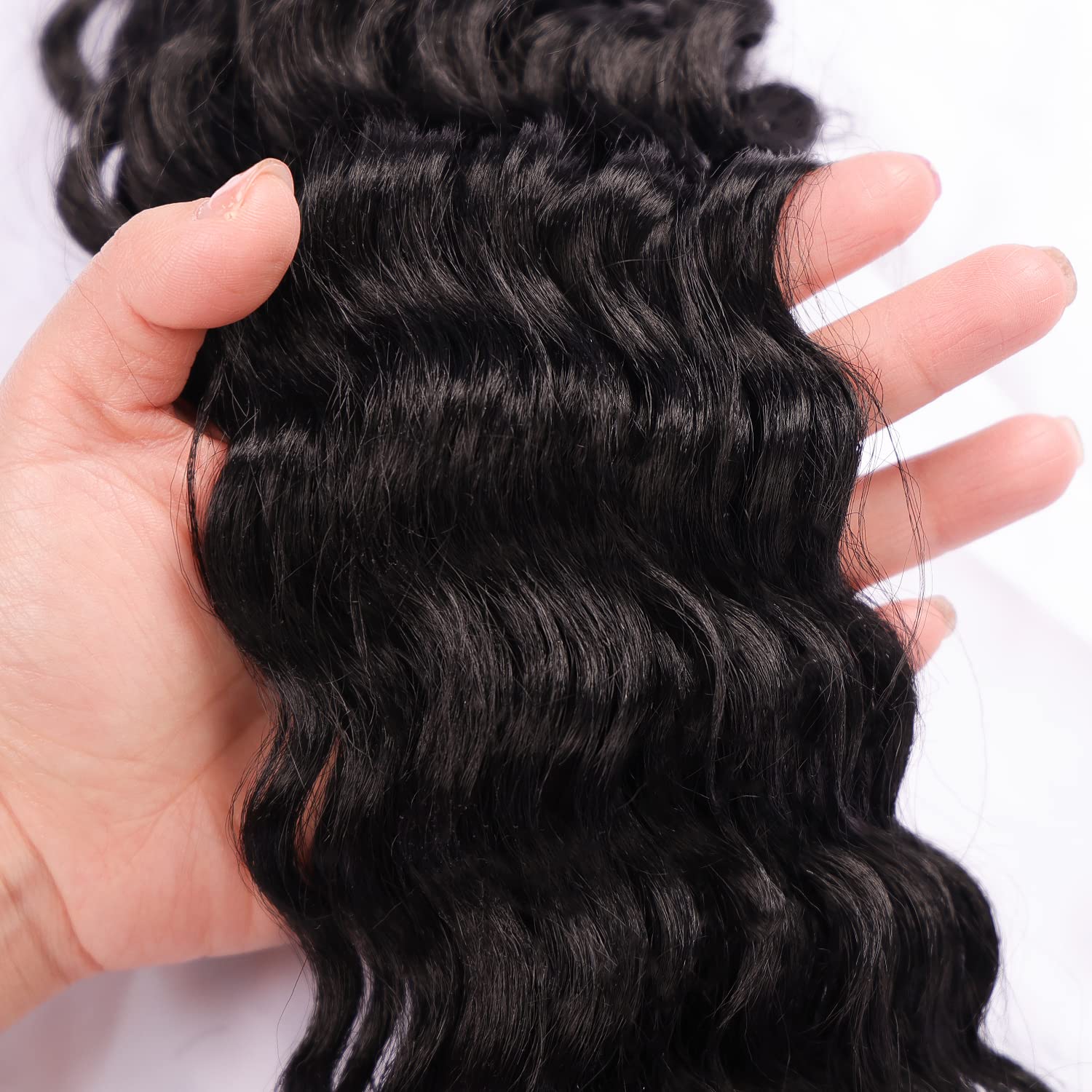 MAYSA Ocean Wave Crochet Hair 22inch Curly Crochet Hair Extensions 6Packs Soft Synthetic Wavy Crochet Hair Extensions for Women