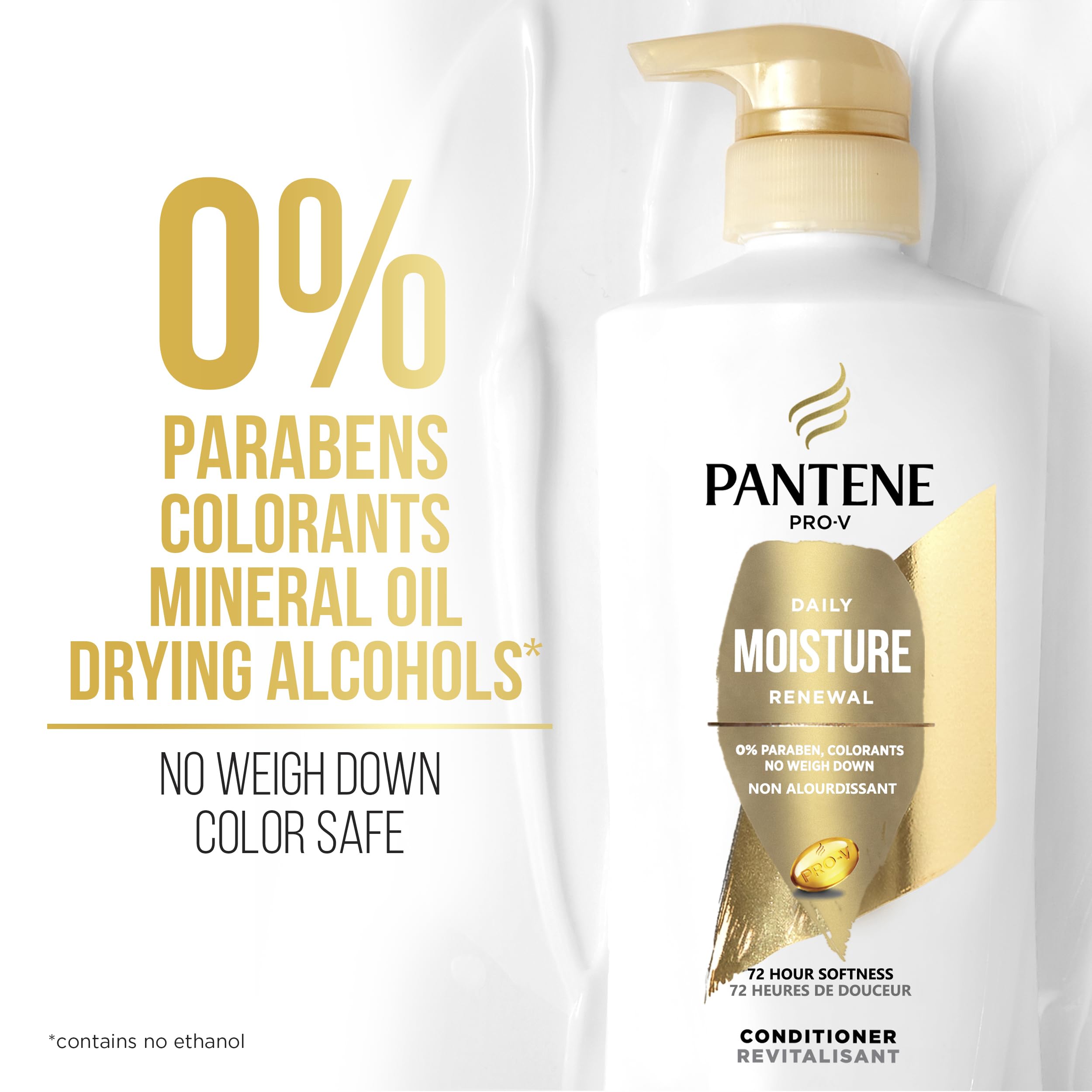Pantene Pro-V Daily Moisture Renewal Conditioner 16 Fl Oz Pump Bottle