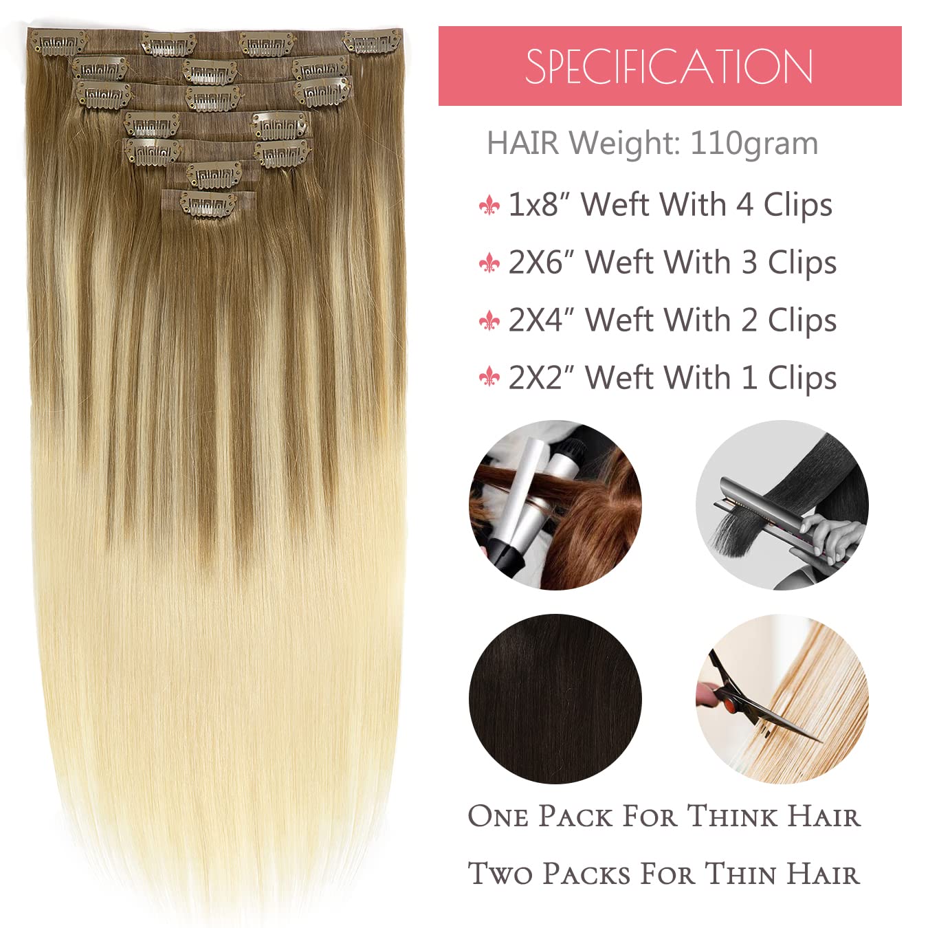 Loxxy 22Inch Seamless Real Hair Extensions Clip In Human Hair Ultra Thin Pu Weft Invisible Balayage Light Brown Fading To Light