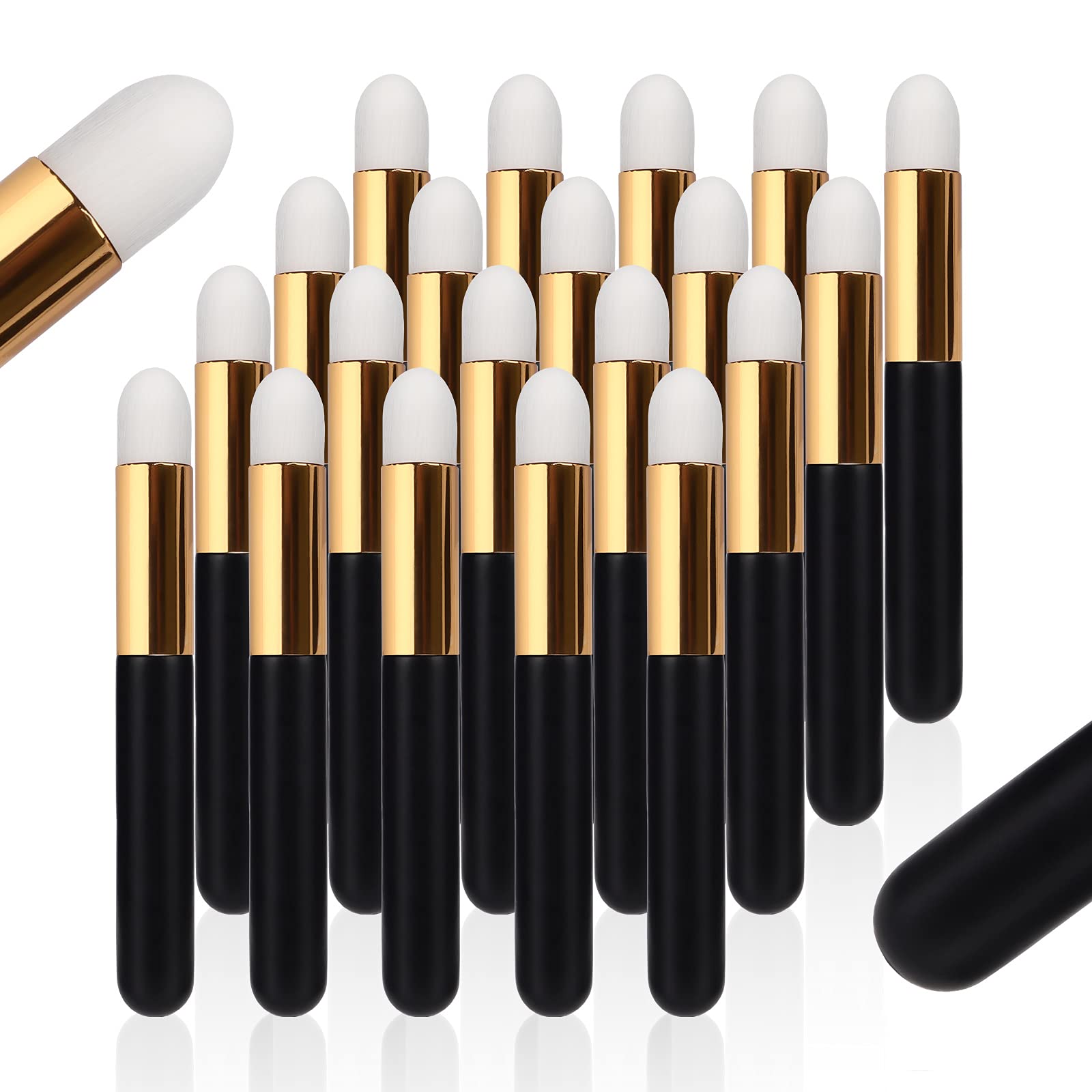 BEYELIAN 20 Pcs Lash Shampoo Brush Set, Eyelash Extension Cleanser, Blackhead Remover, Nose Pore Deep Cleaning, Soft and Comfort