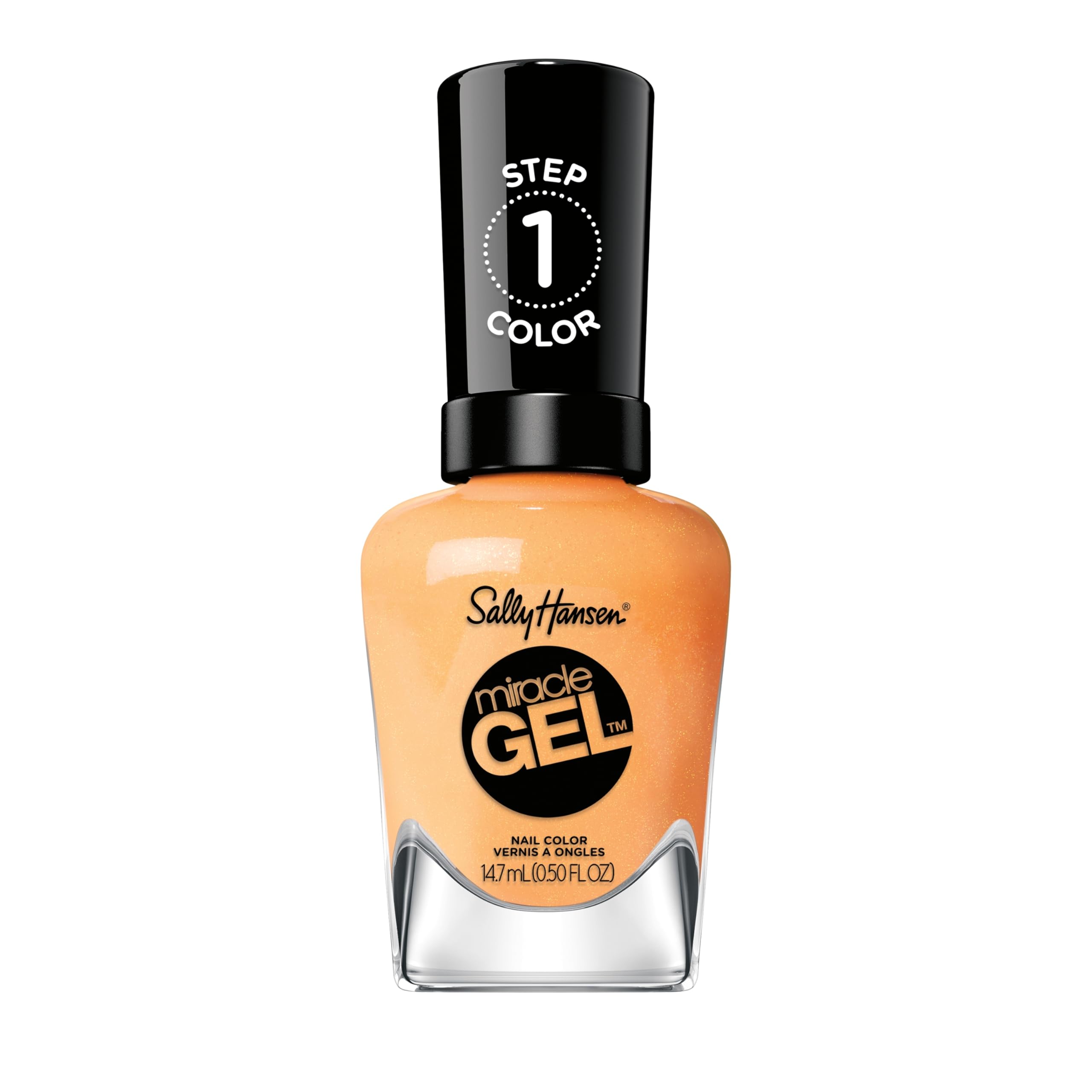 Sally Hansen Miracle Gel, On The Horizon, Long Lasting, Gel-Like Formula, No UV Lamp Needed, Orange Nail Polish