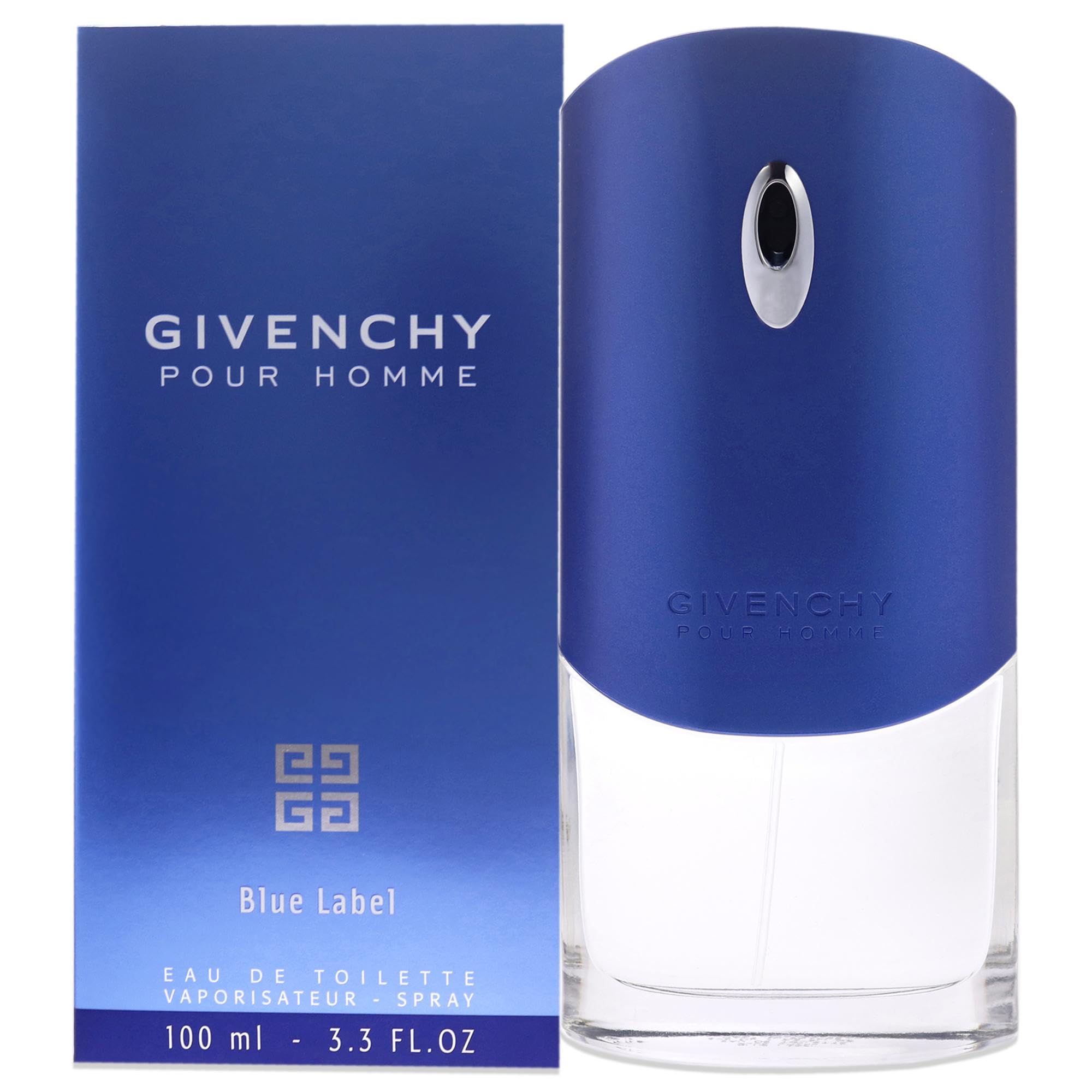 Givenchy Blue Label Eau De Toilette Spray for Men, 3.3 Fl Oz, Blue, Model 135177
