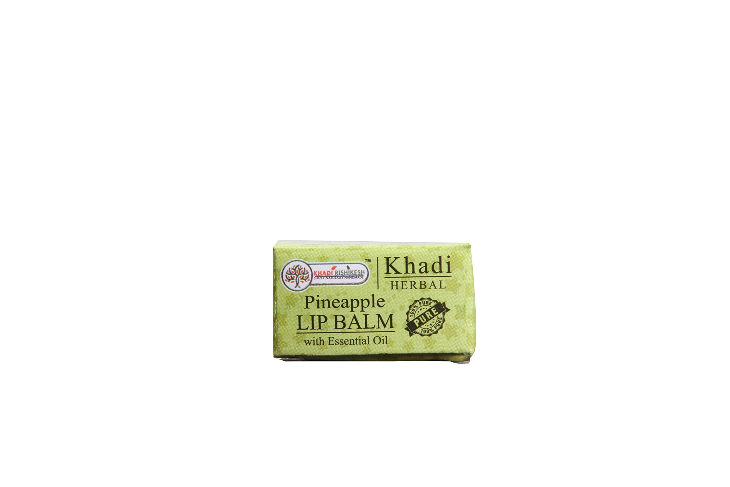 Khadi Rishikesh Herbal Pineapple Lip Balm  8Gm Pack
