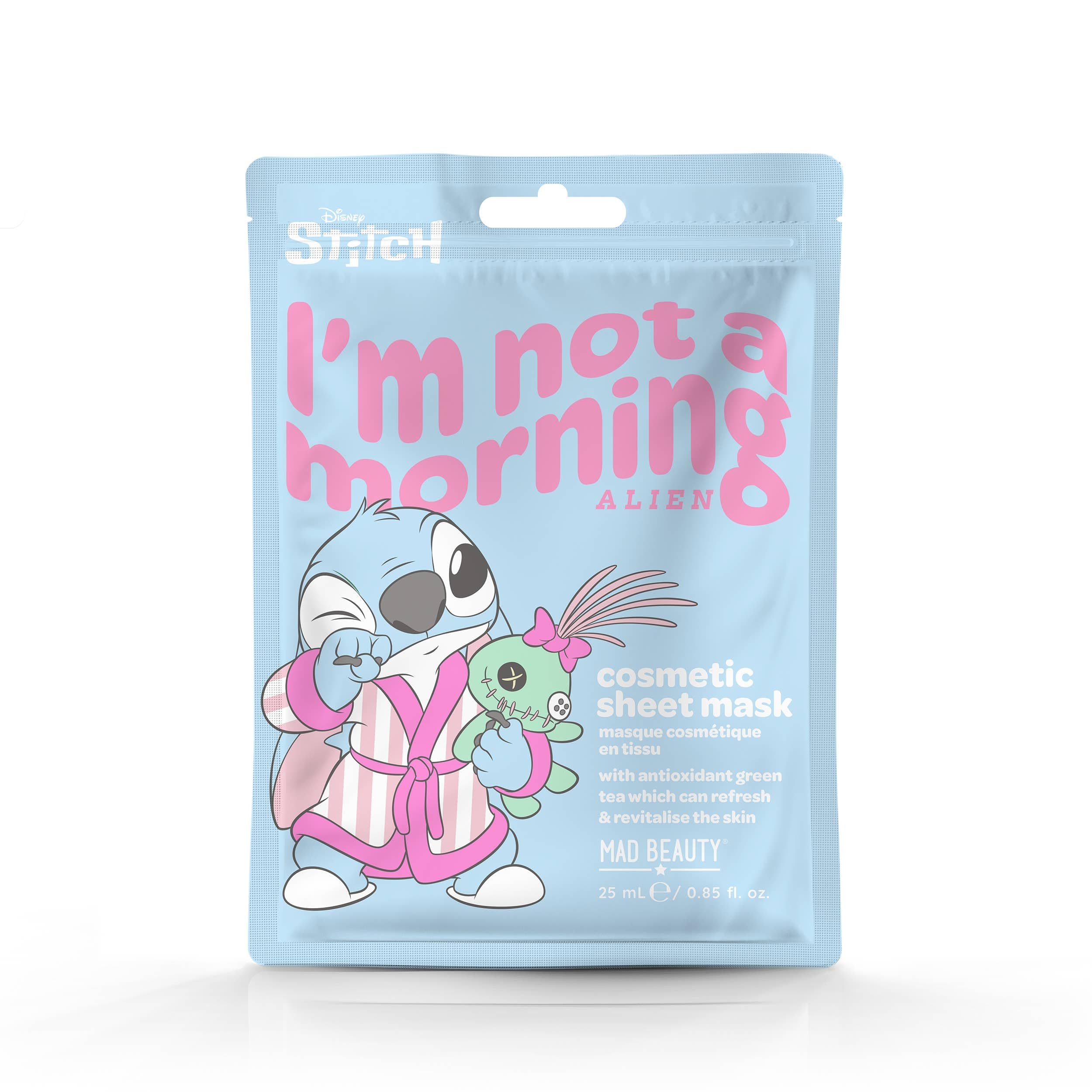 Disney Stitch Pamper Cosmetic Sheet Mask | Official Licensed Skincare | Hydrating Face Sheet | Collectible Beauty Gift for Teens
