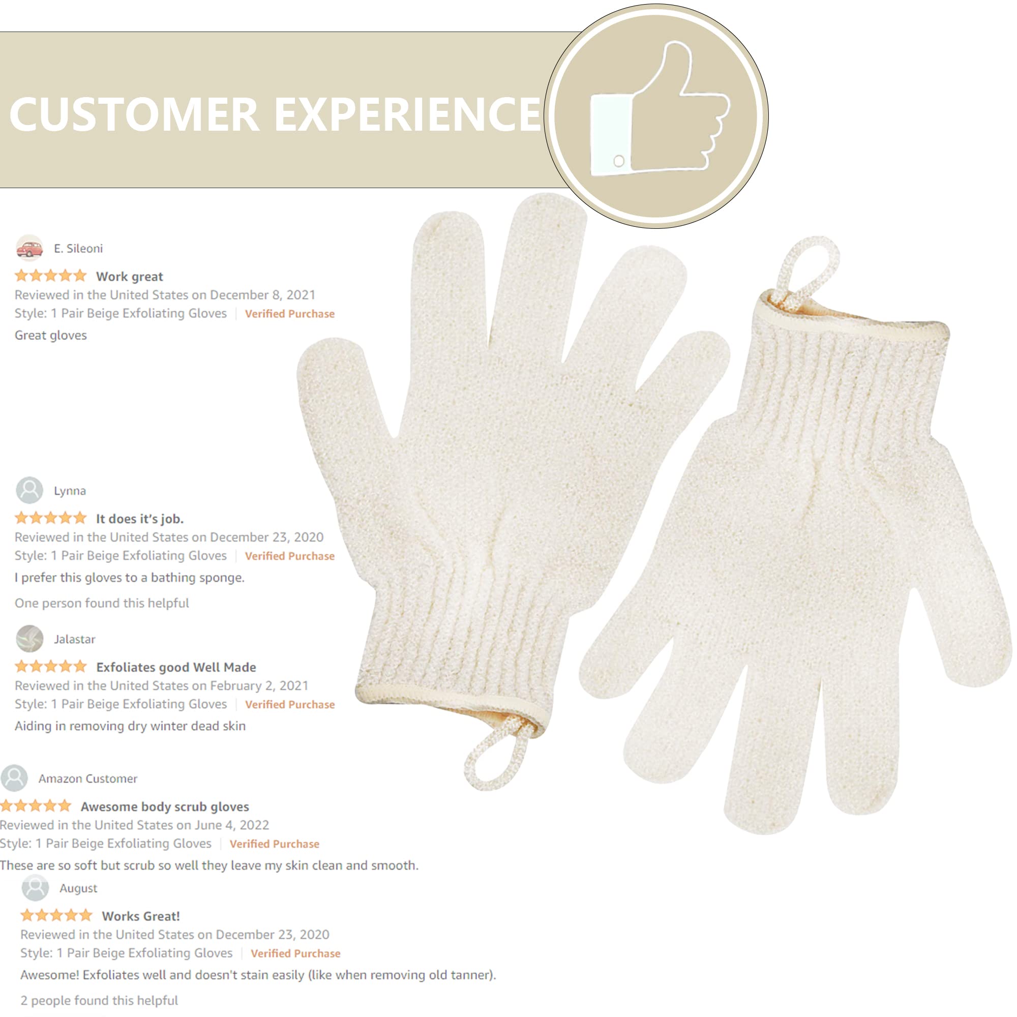 Exfoliating Glove - Body Scrub For Smooth And Soft Skin - Body Exfoliator For Ingrown Hair Dead Skin Remover And Itchy And Flaky