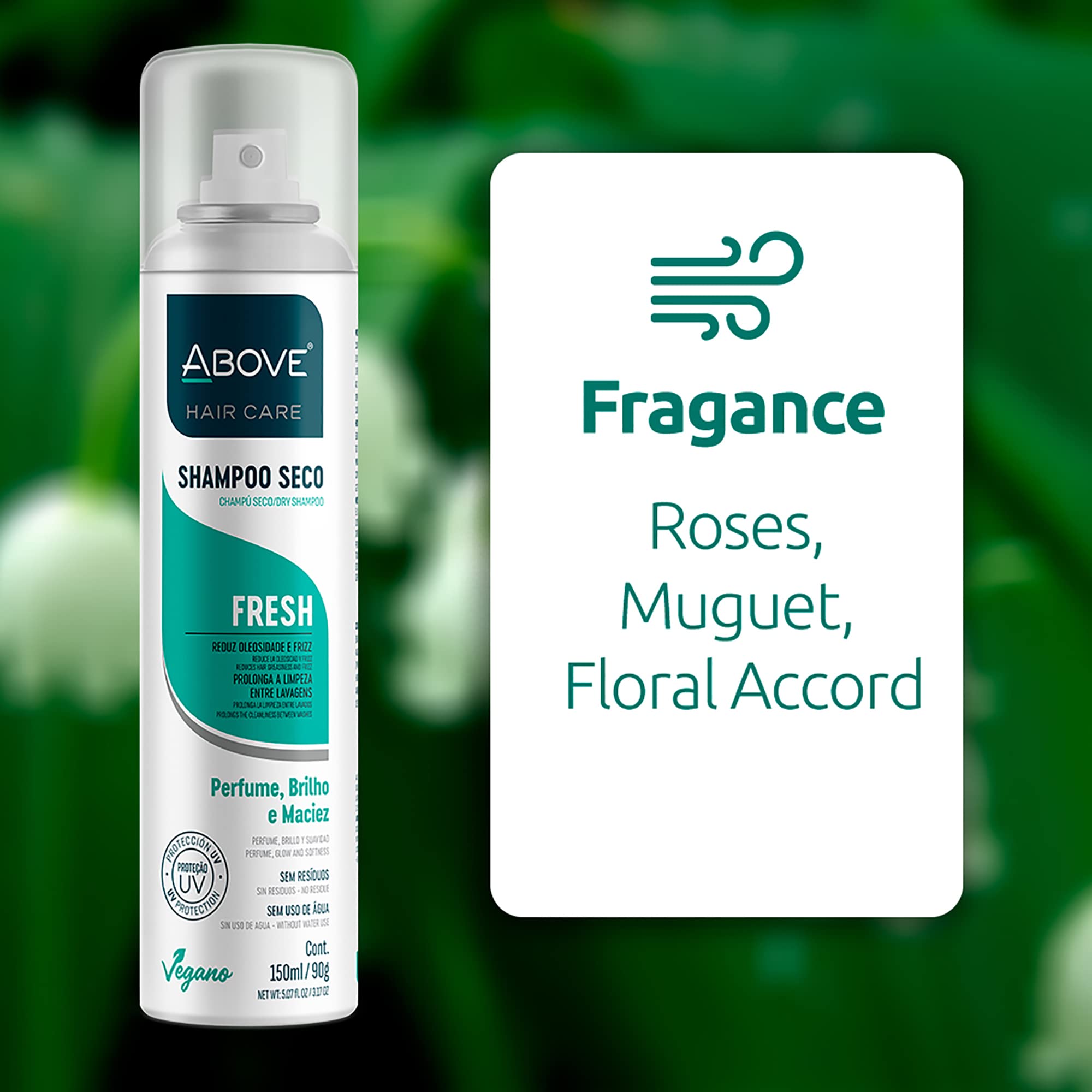 Above Fresh - Dry Shampoo - Absorbs Excess Oil Between Washes - Gives Softness And Shine To Your Strands - Does Not Leave Residu
