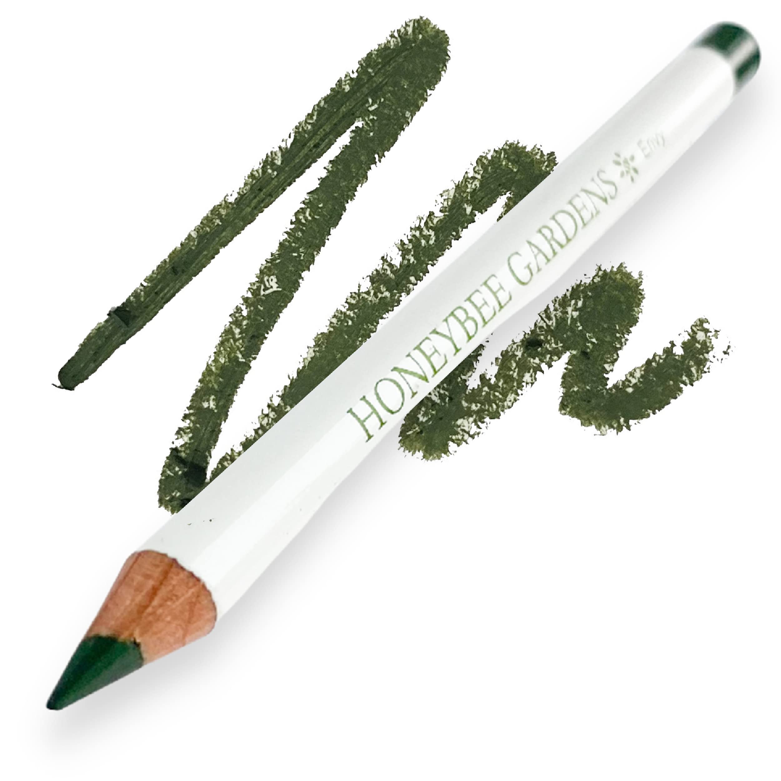 Honeybee Gardens Effortless Eye Liner Pencil in Envy, Rich Pigmentation, Smooth, Long-Wearing, Vegan, Gluten-Free