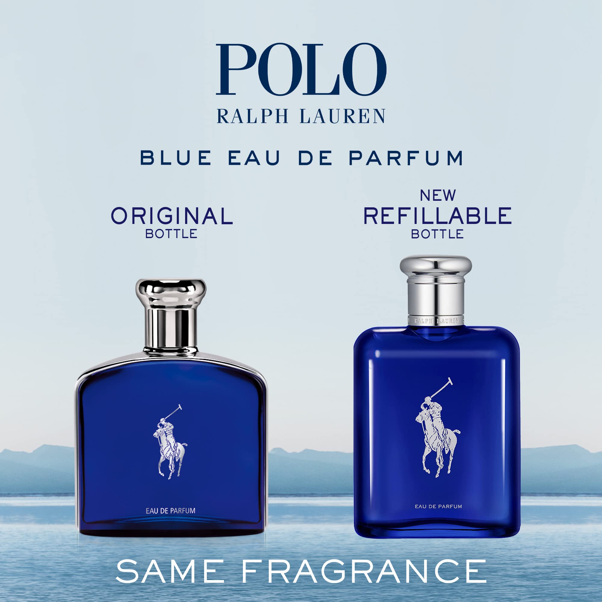 Ralph Lauren Polo Blue Eau De Parfum Spray For Men, 4.2 Ounce