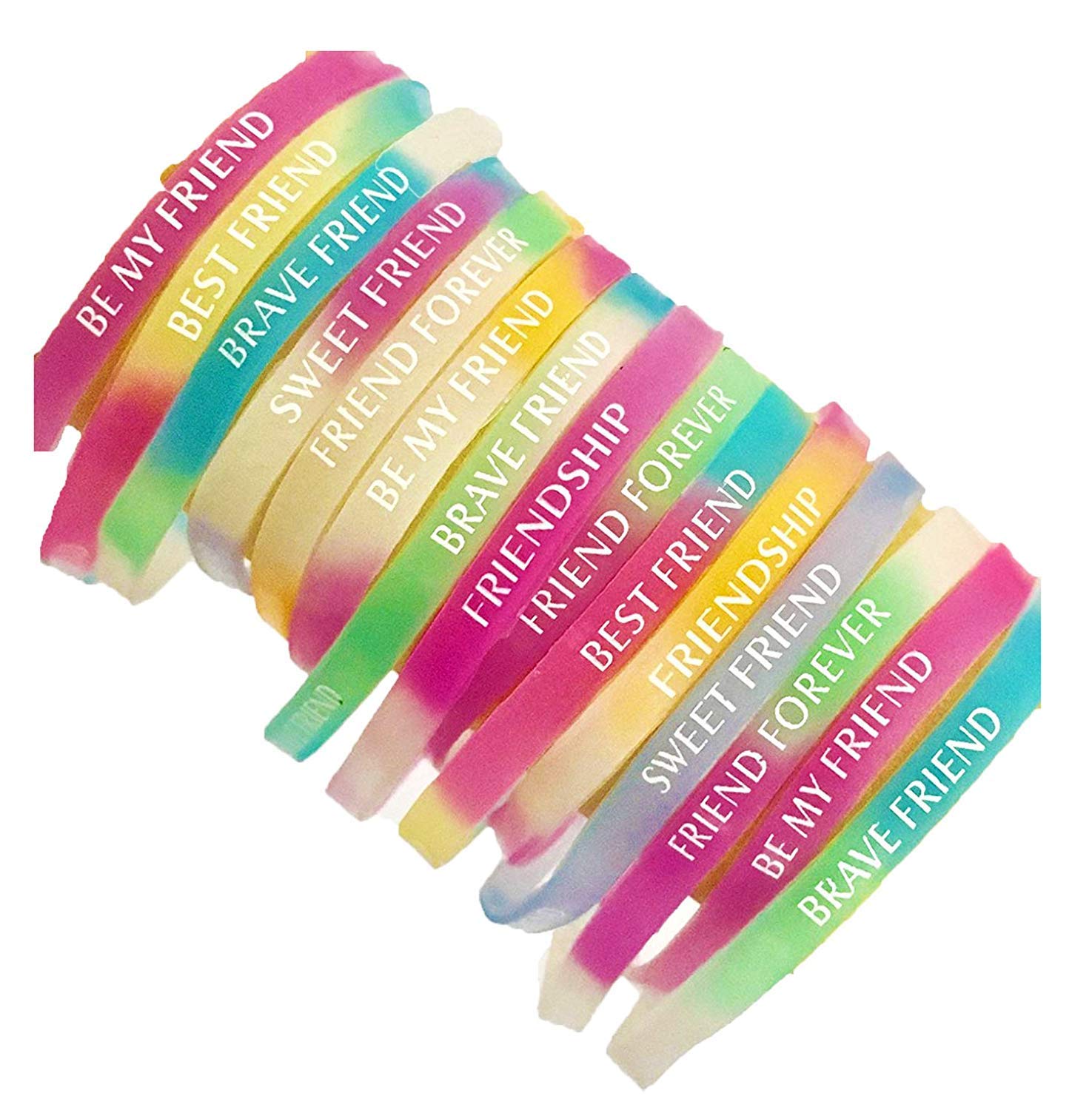 Avanti Creations Printed Multicolor Rubber Friendship Band For Girls And Boys Friendship Belt For Friends Friendship Bracelets F