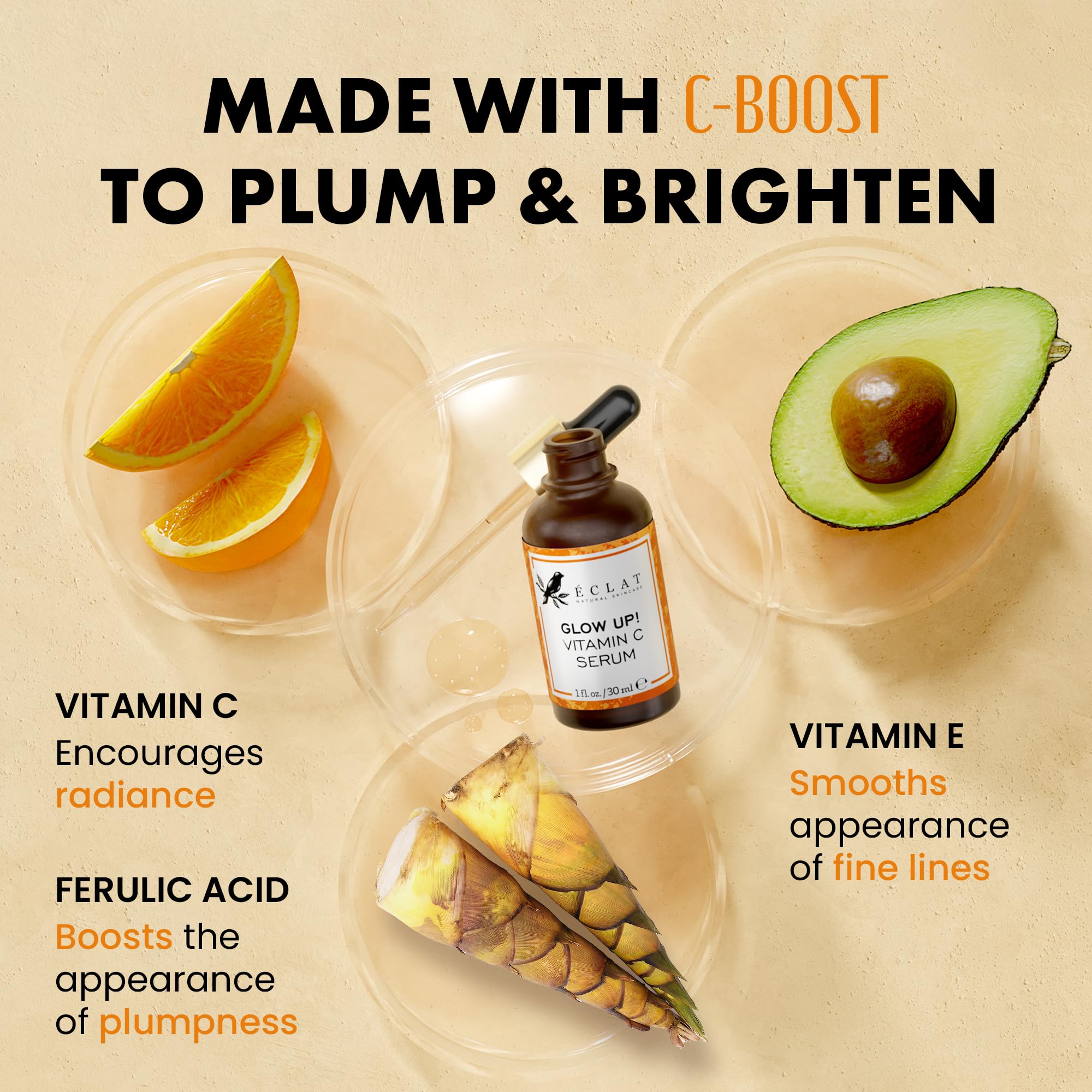 Pure Vitamin C Serum For Face 20% Vitamin C Facial Serums With Hyaluronic Acid Retinol Vit E Antioxidant Vitamin C Face Oil Skin