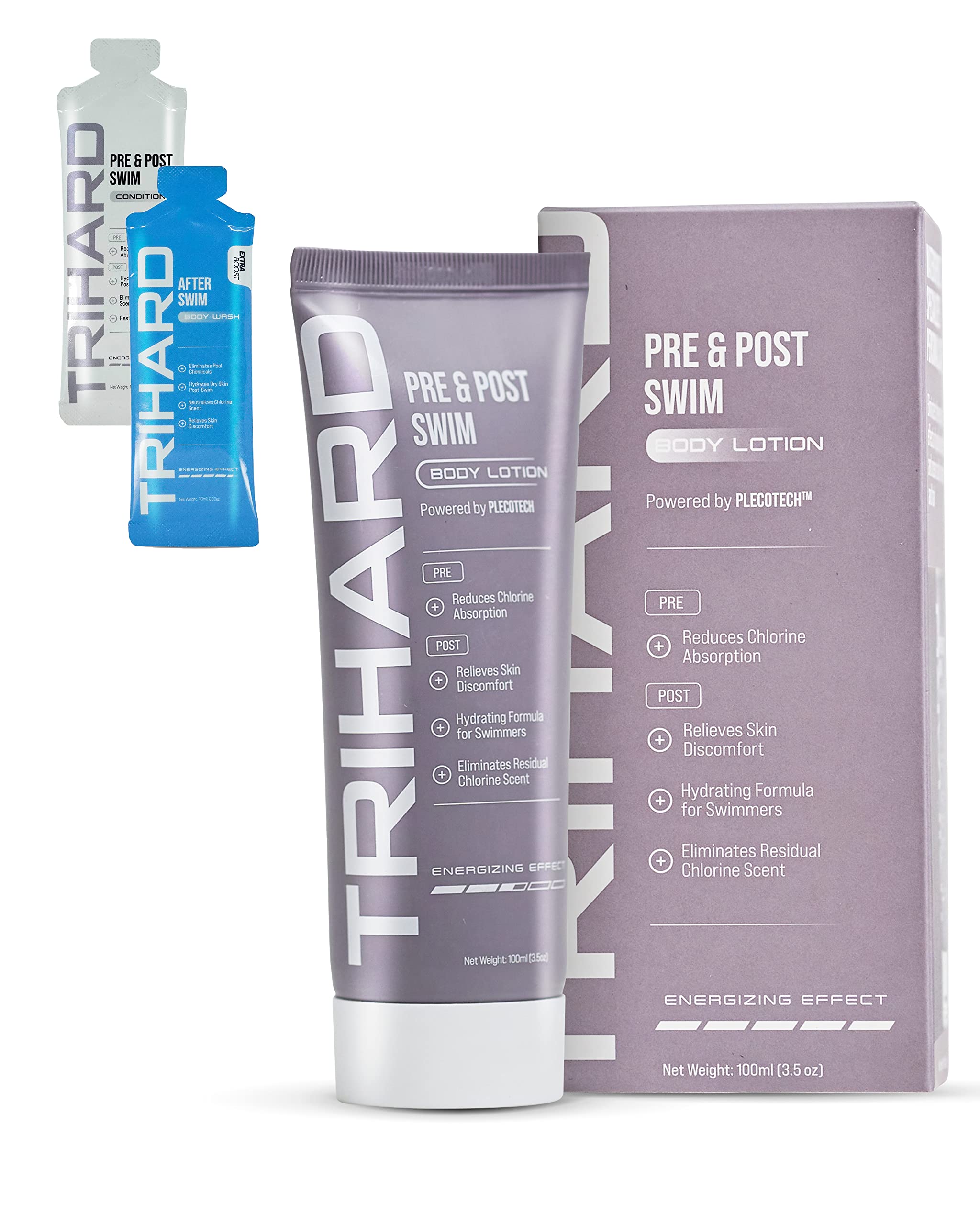 Trihard Advanced Swimmer'S Lotion | Pre-Swim Skin Shield | Post-Swim Chlorine Moisturizing & Chlorine Removal | Olympian'S Choic